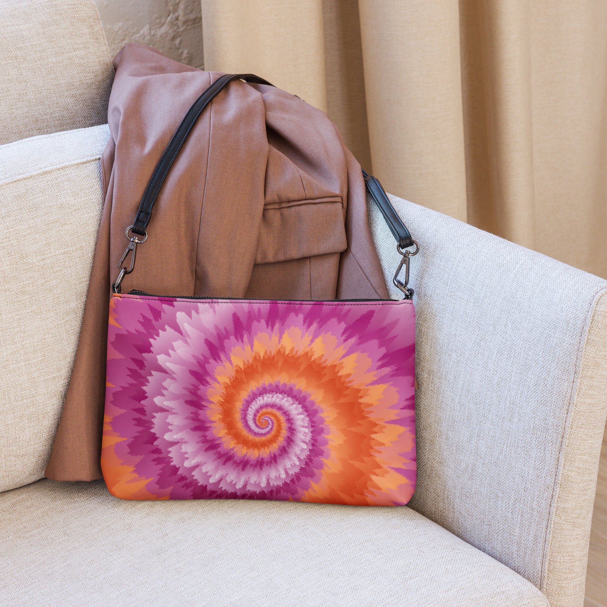 Crossbody bag- Tie Dye Spiral- Lesbian