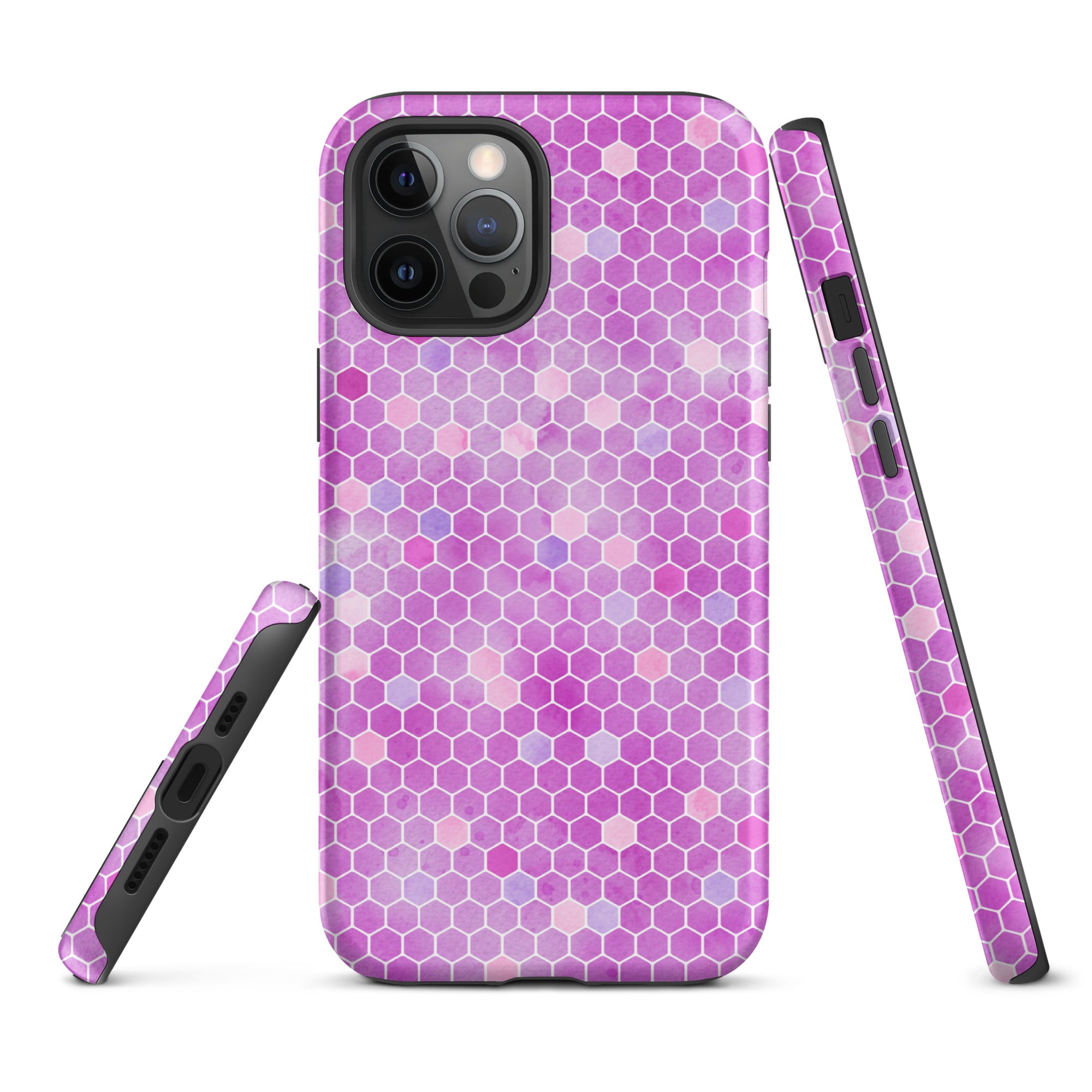 Tough Case for iPhone®- Honeycomb Pink