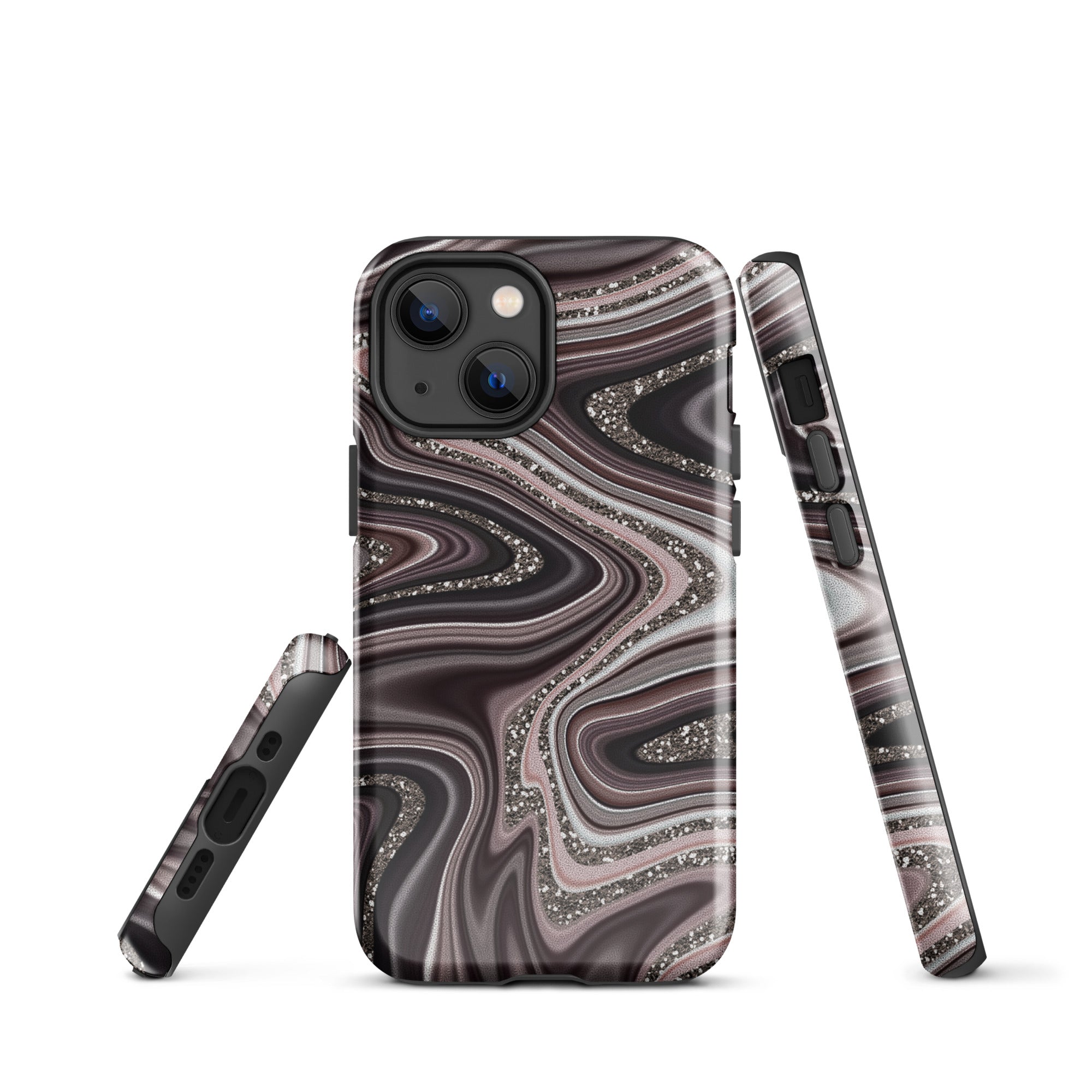 Tough Case for iPhone®- Abstract Leather