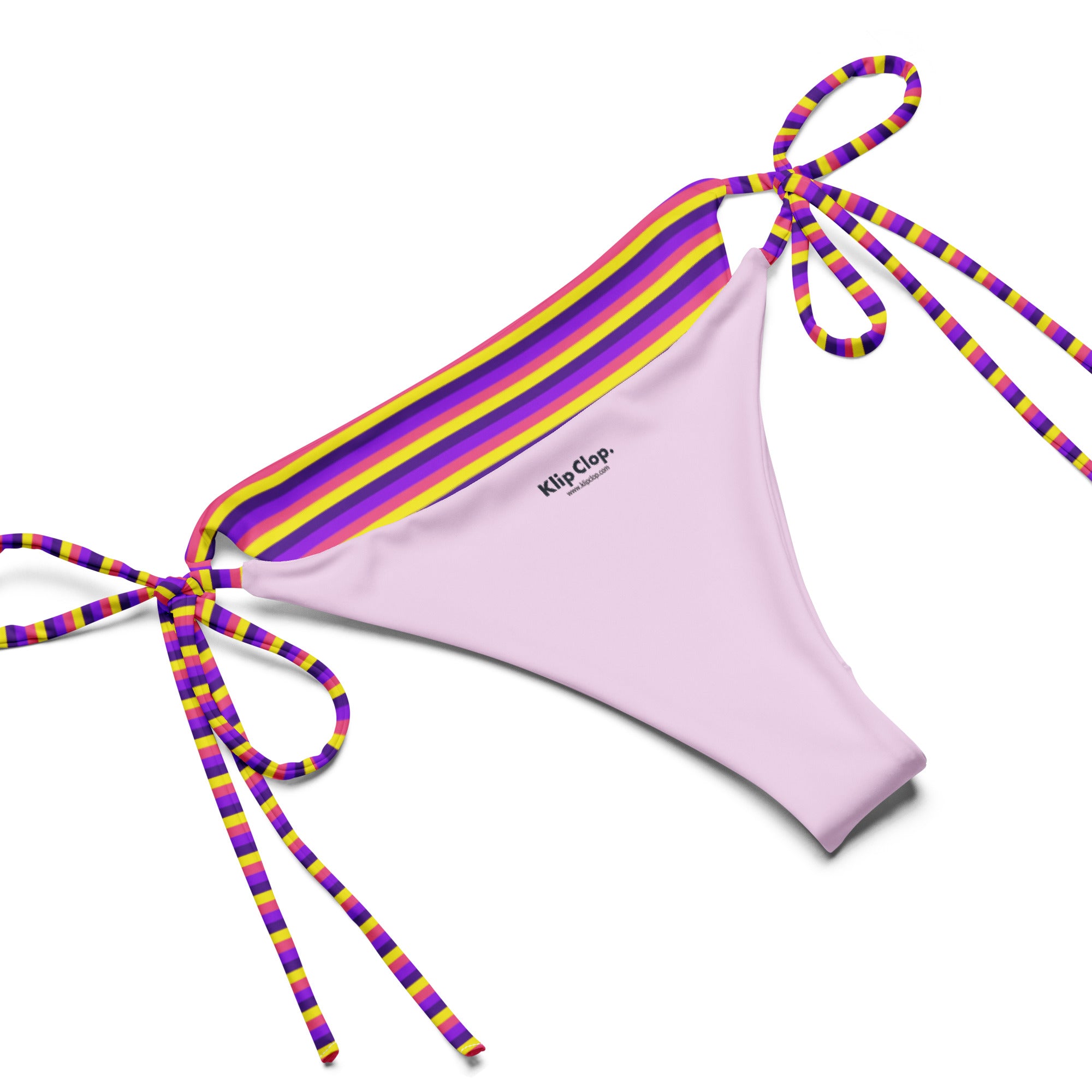 Recycled Colorful Striped String Bikini VI