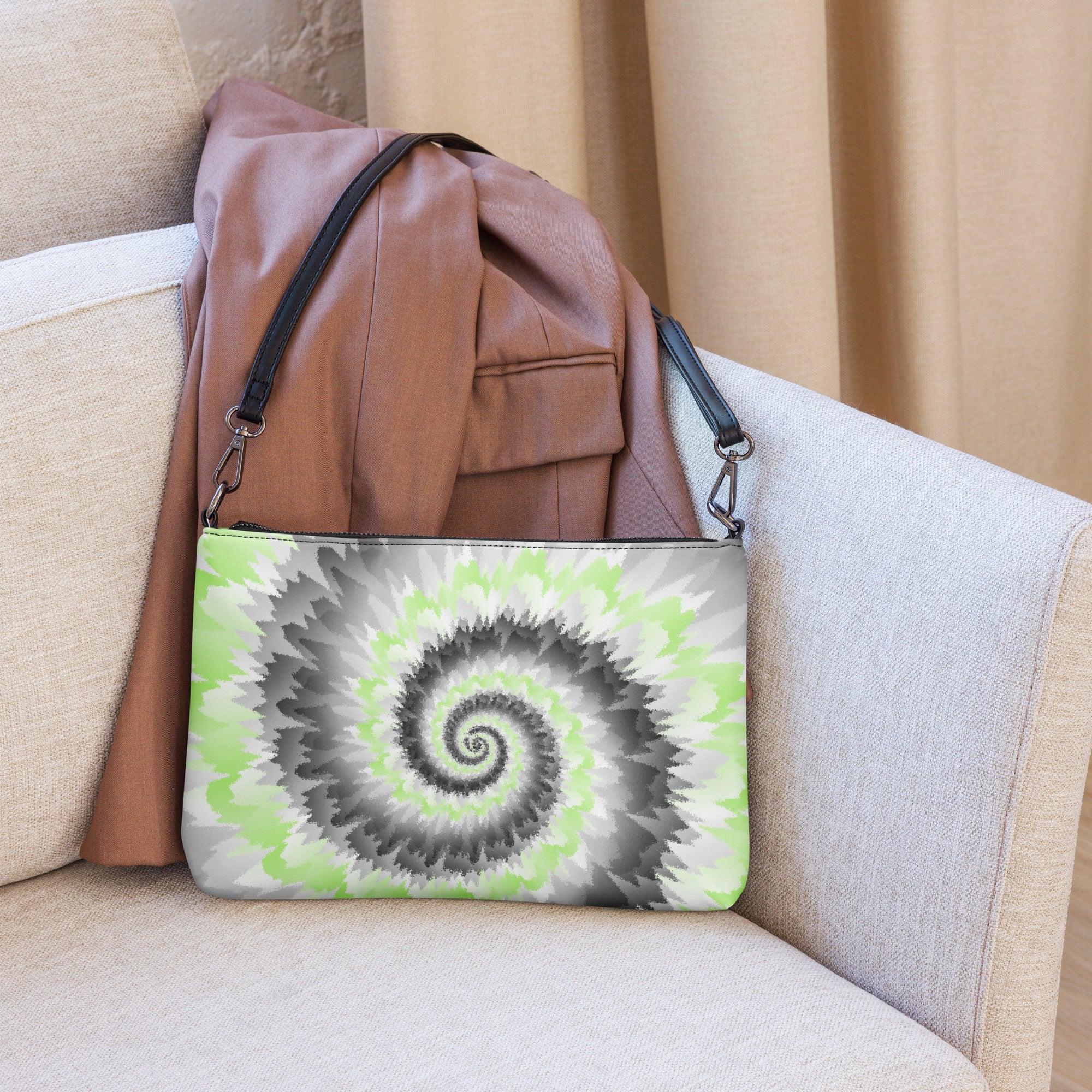 Crossbody bag- Tie Dye Spiral- Agender