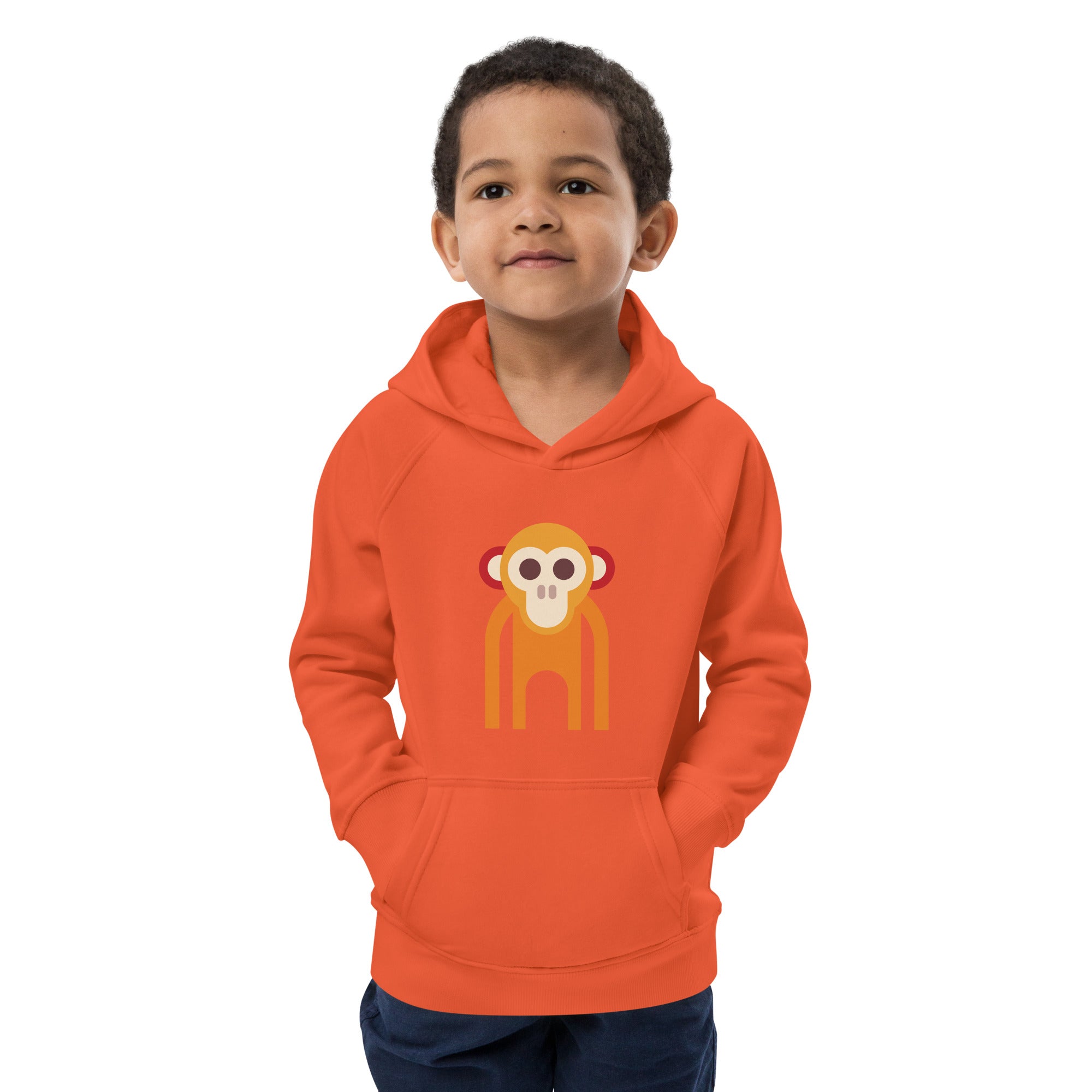 Kids eco hoodie-Monkey I