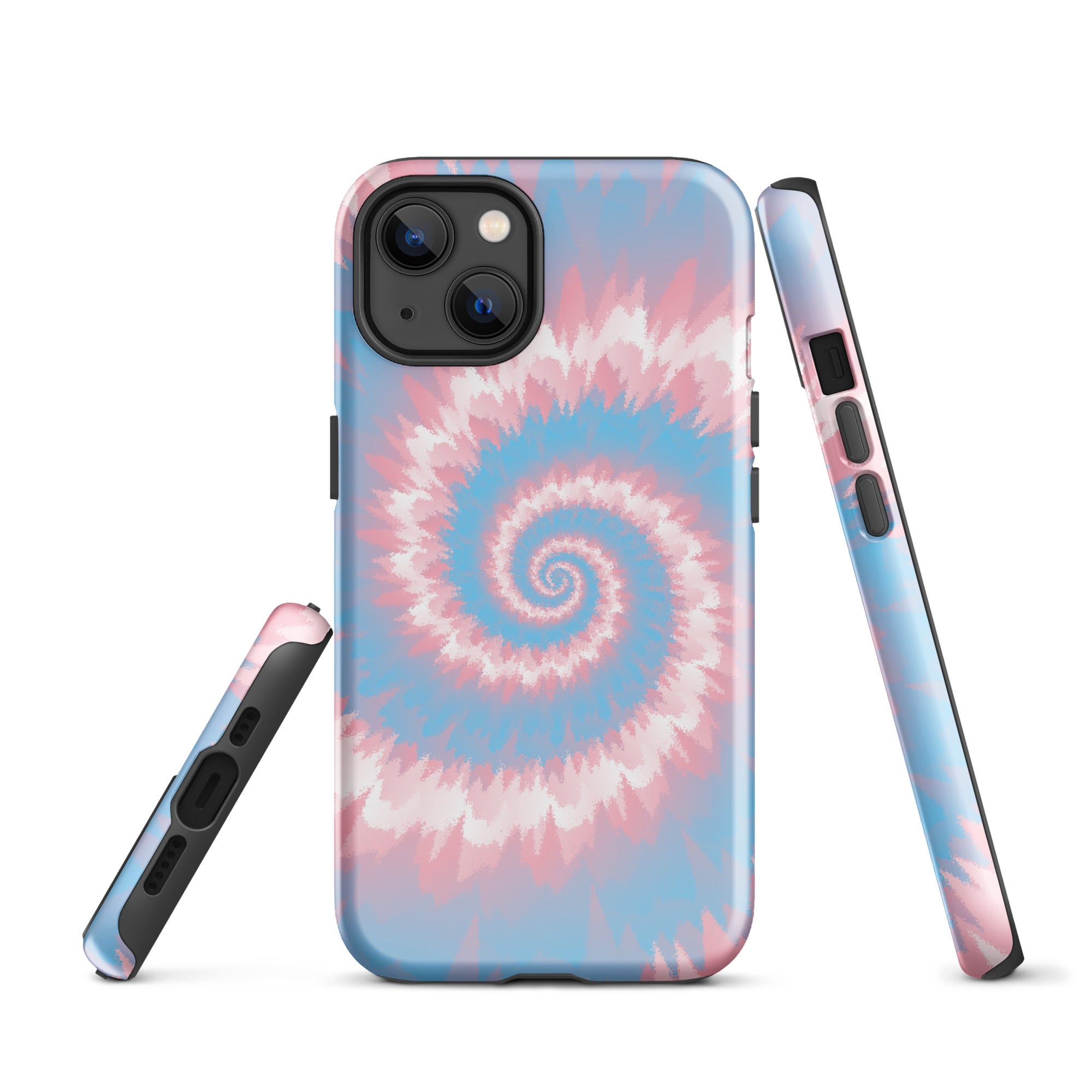 Tough Case for iPhone®-Tie Dye Spiral - Transgender