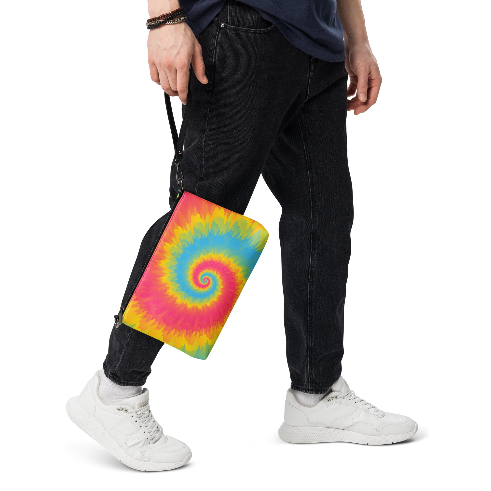 Crossbody bag- Tie Dye Spiral- Pansexual