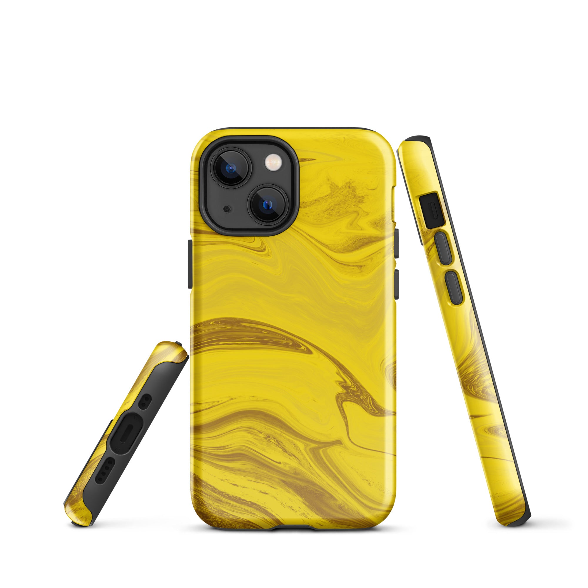 Tough Case for iPhone®- Liquid Gold Marble