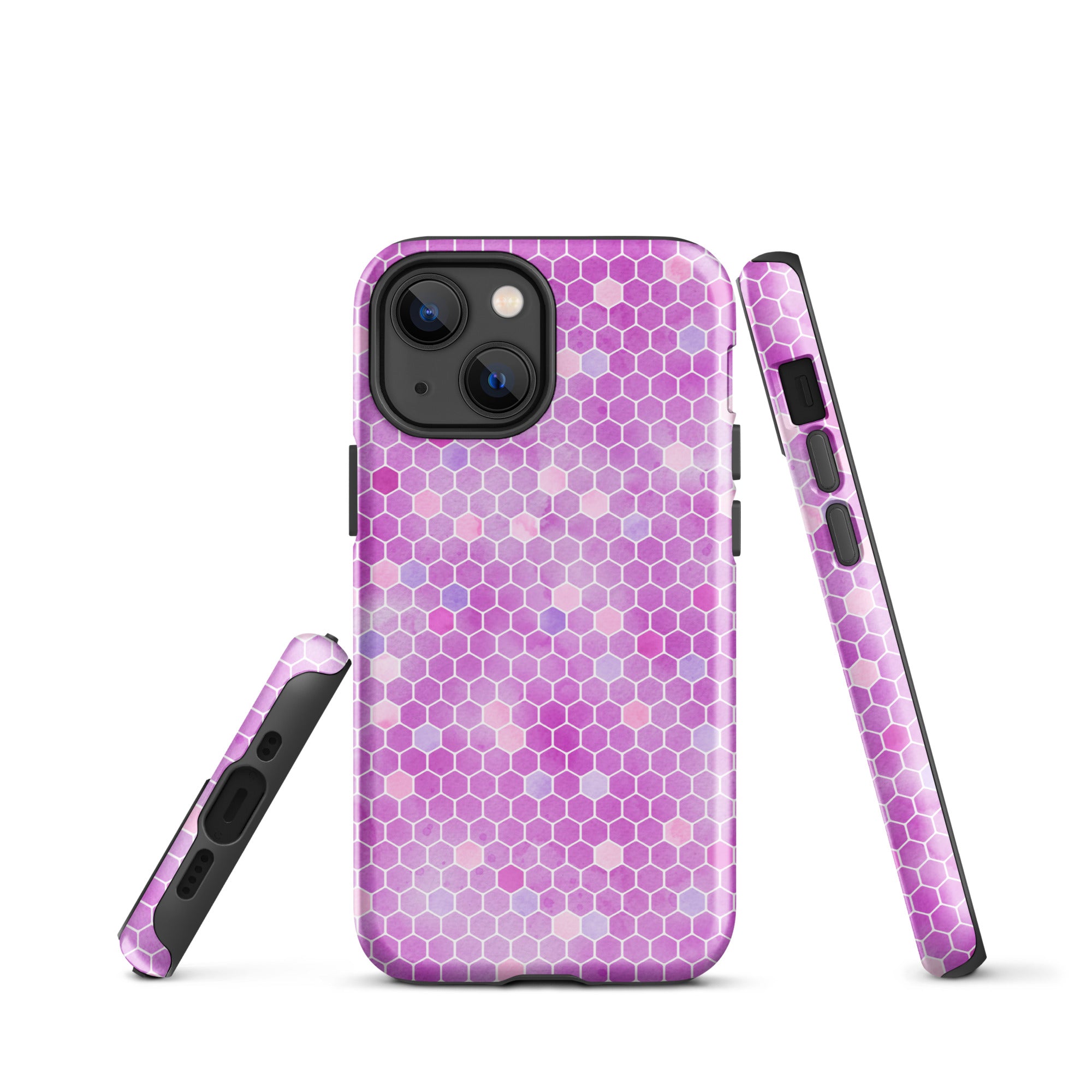 Tough Case for iPhone®- Honeycomb Pink