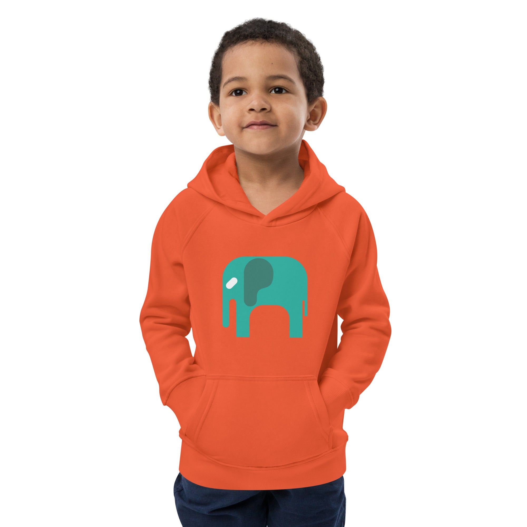 Kids eco hoodie-Elephant