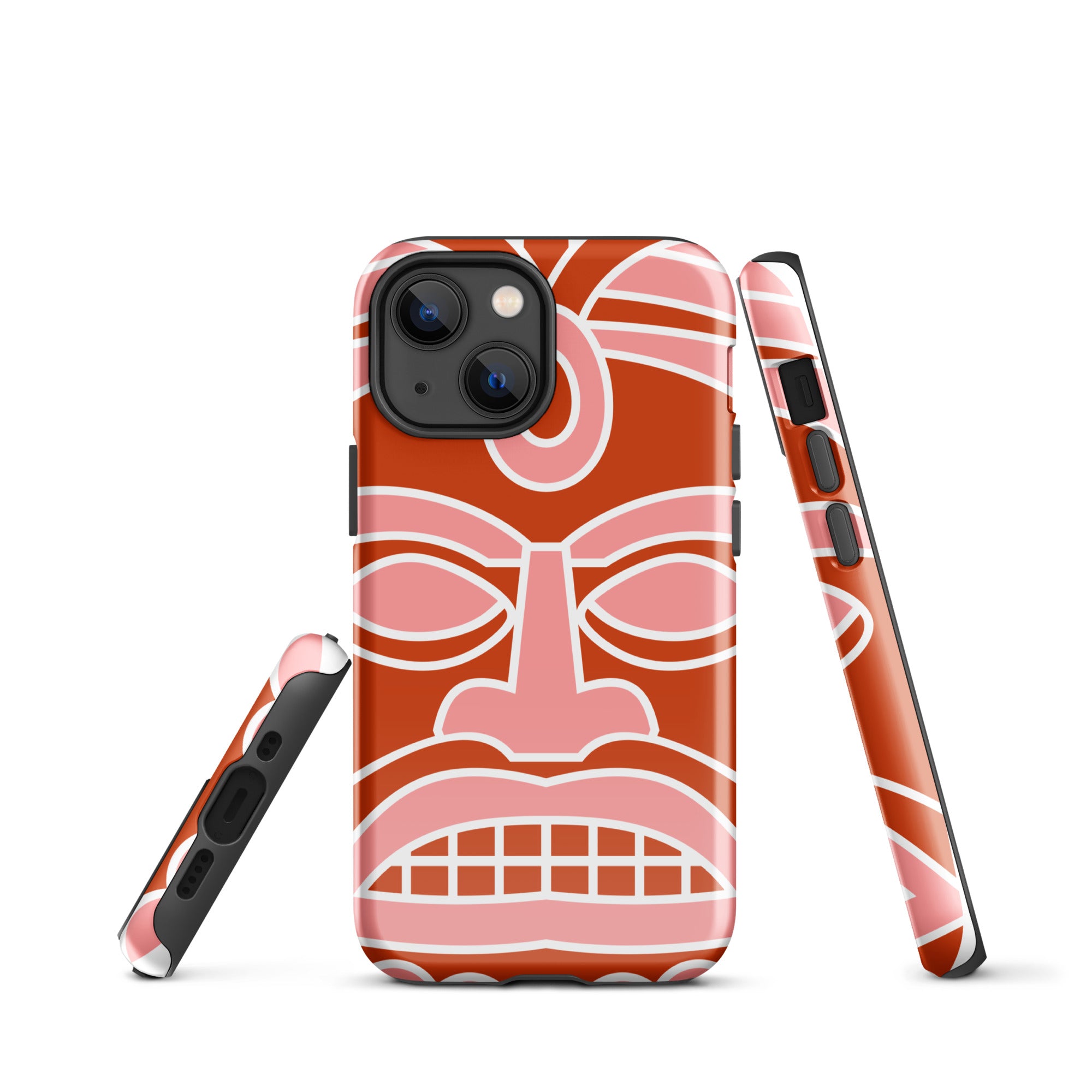 Tough Case for iPhone®- Totem Mask Red