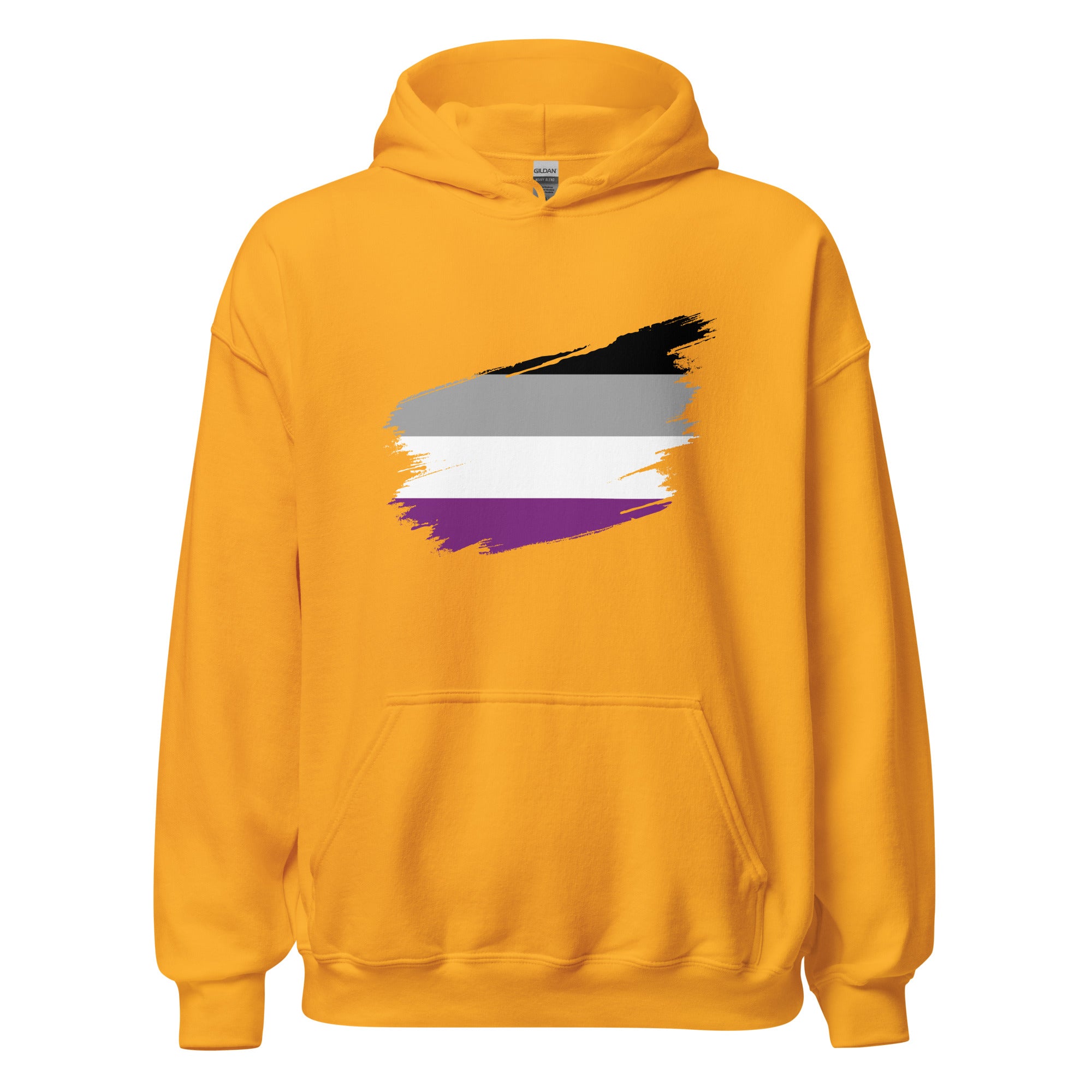 Unisex Hoodie-Asexual Grunge Flag