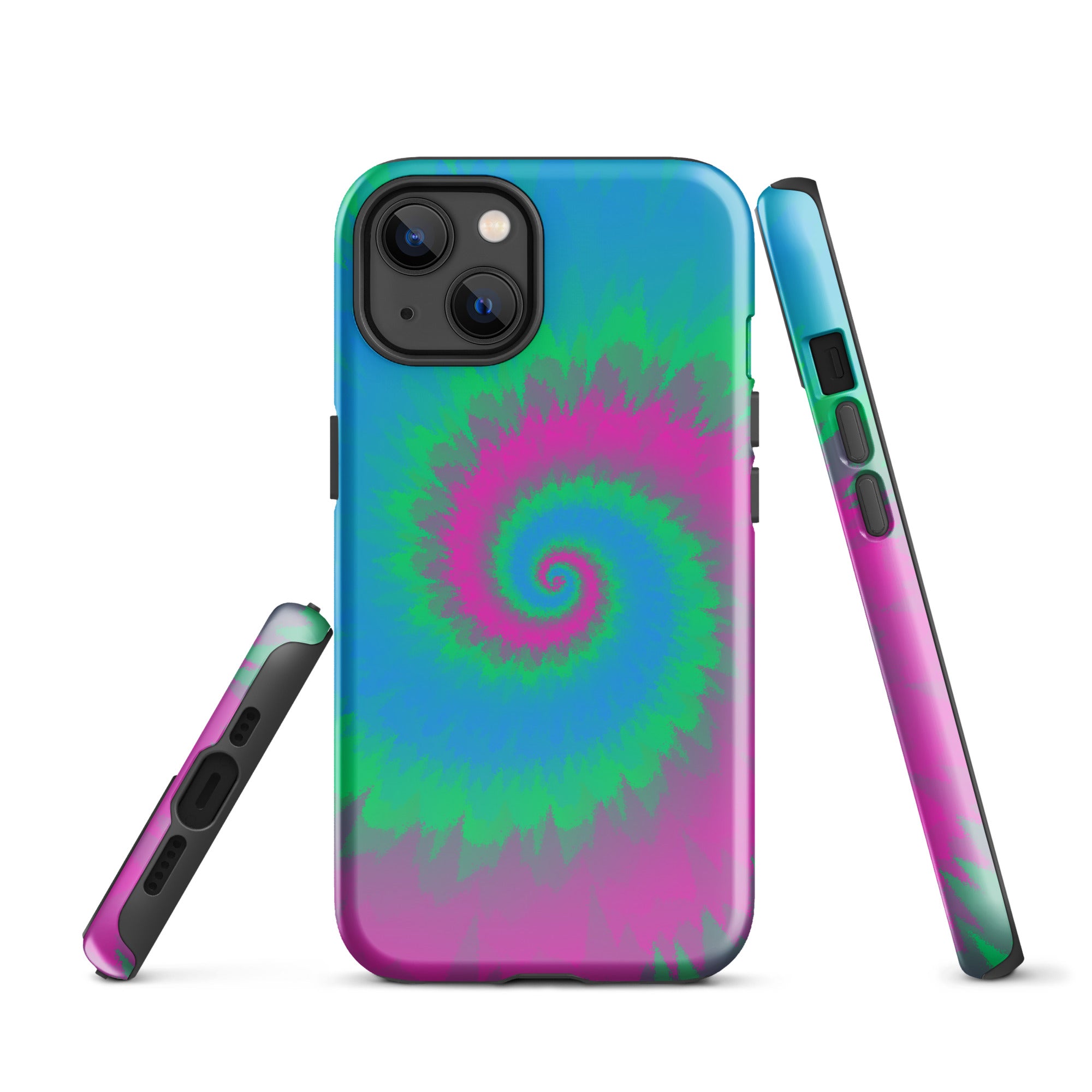 Tough Case for iPhone®-Tie Dye Spiral - Polysexual
