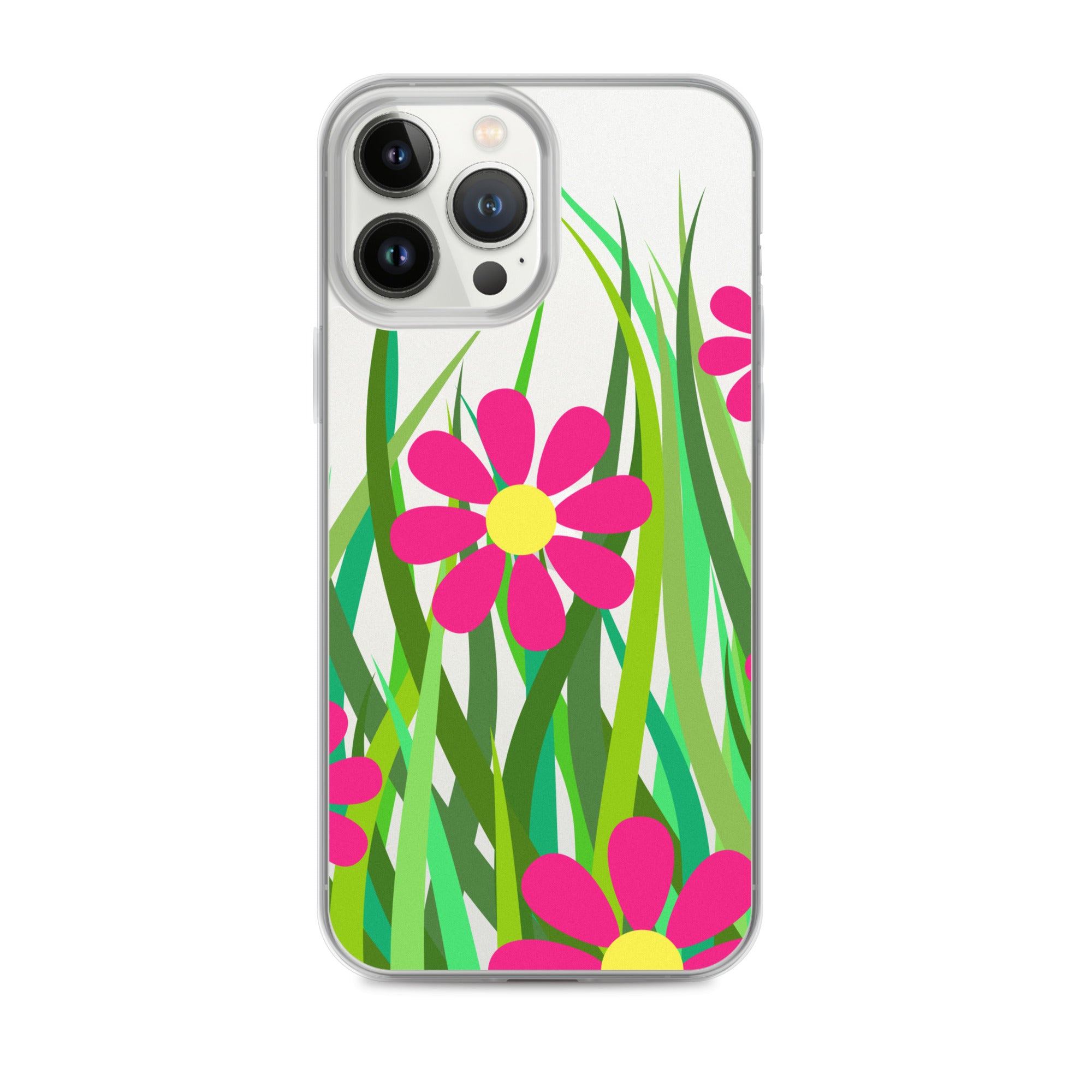 Clear Case for iPhone®- Floral Hedge Design I