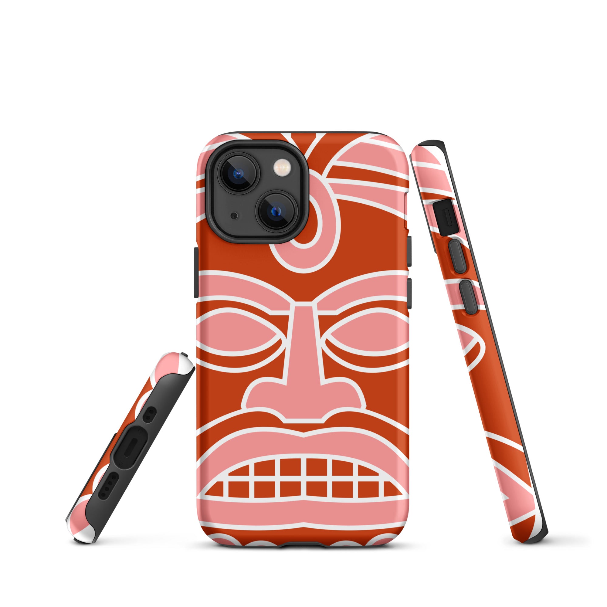 Tough Case for iPhone®- Totem Mask Red
