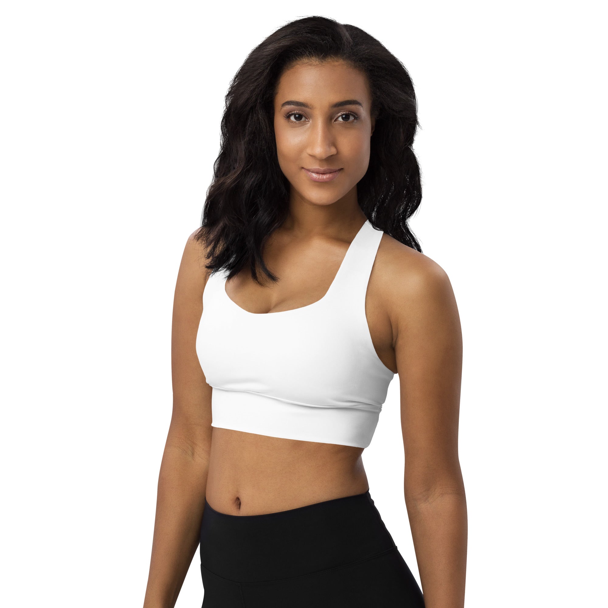 Longline sports bra- White
