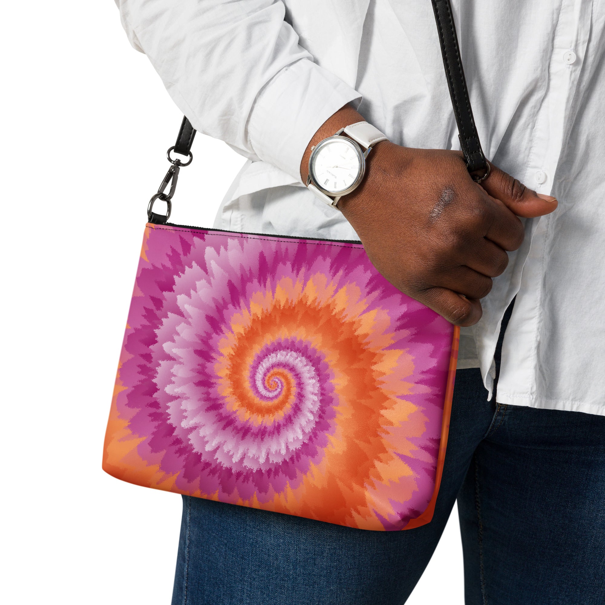 Crossbody bag- Tie Dye Spiral- Lesbian