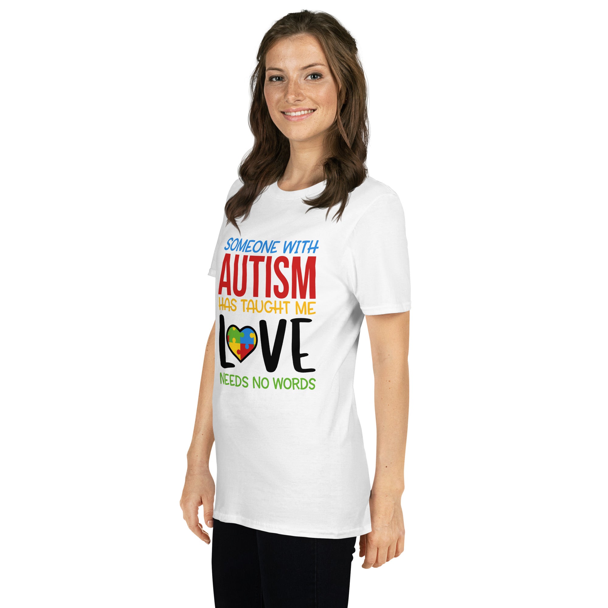 Short-Sleeve Unisex T-Shirt- Someone With Autism
