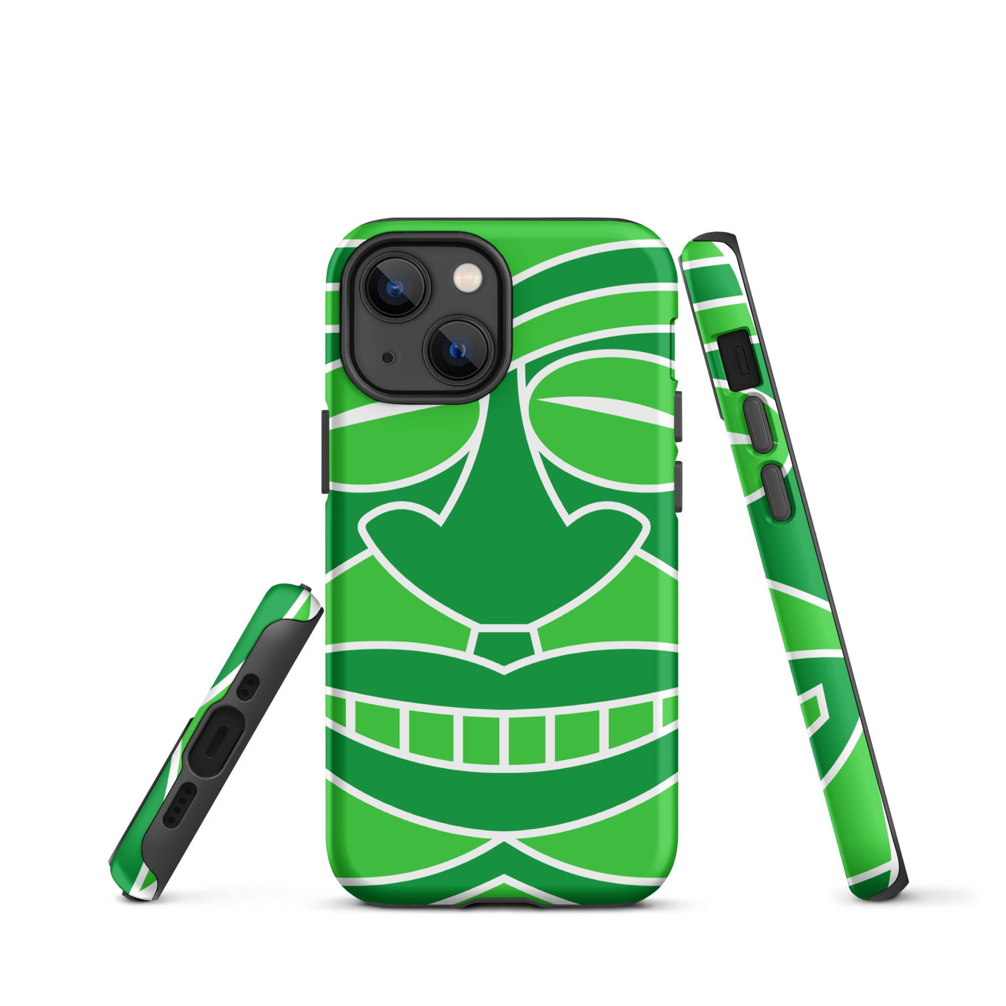 Tough Case for iPhone®- Totem Mask Green