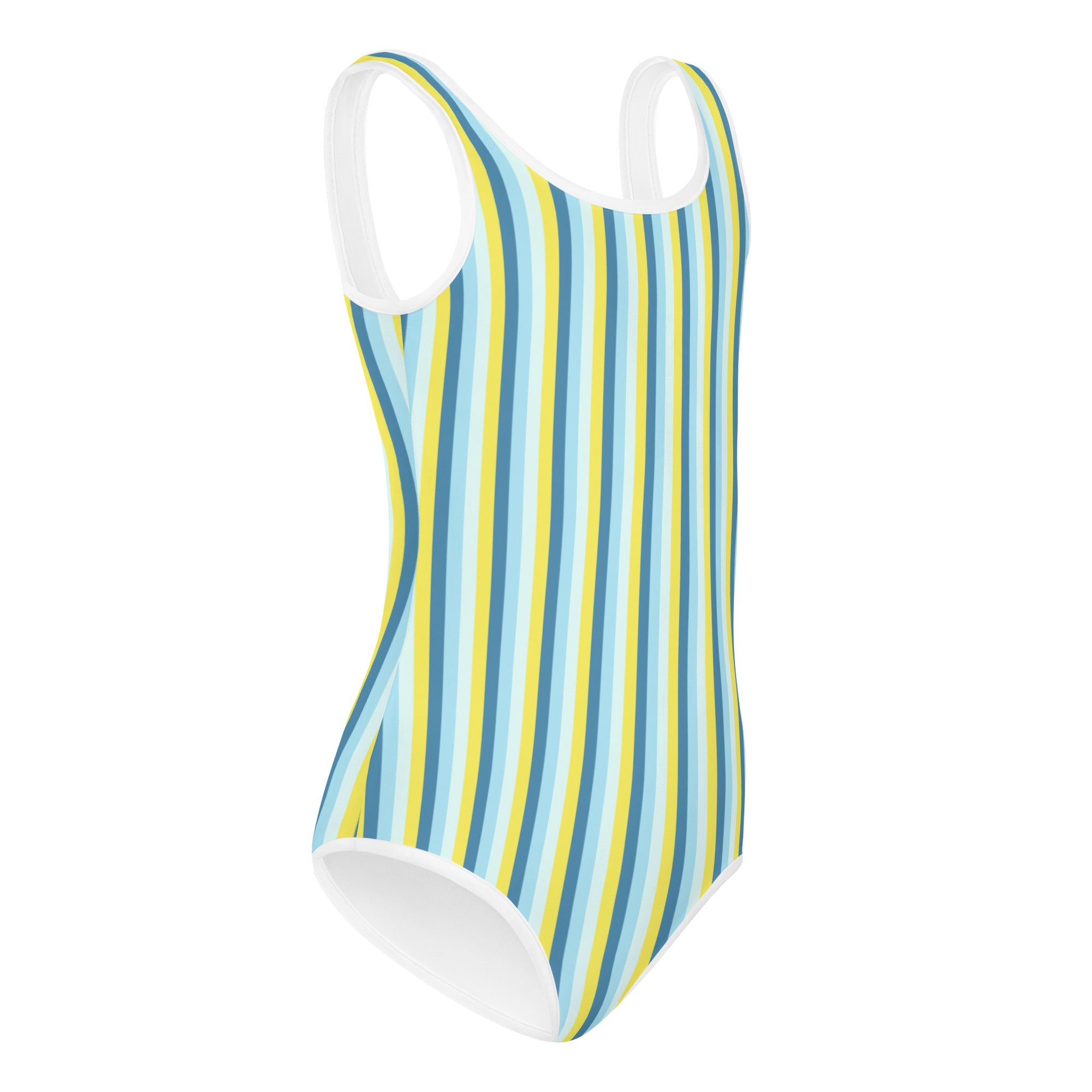 Colorful Striped Kids Swimsuit I