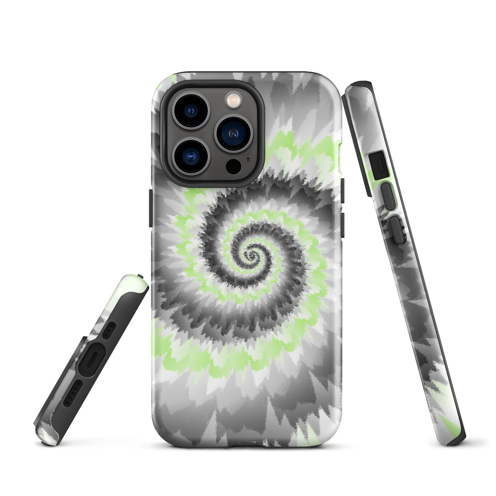 Tough Case for iPhone®-Tie Dye Spiral - Agender