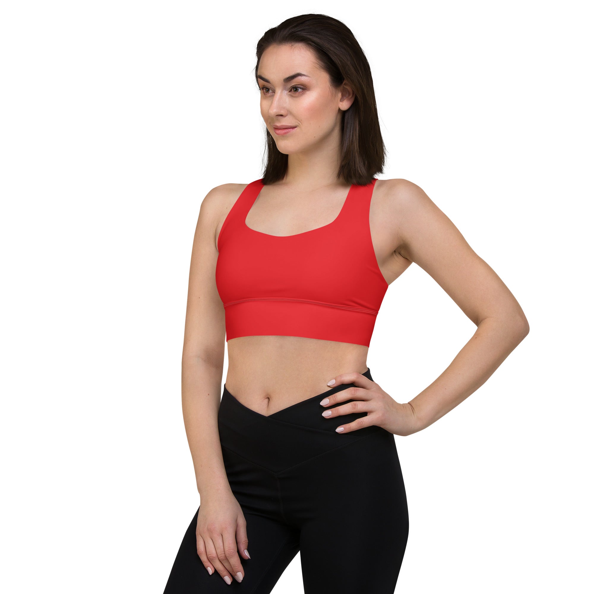 Longline sports bra- Alizarin
