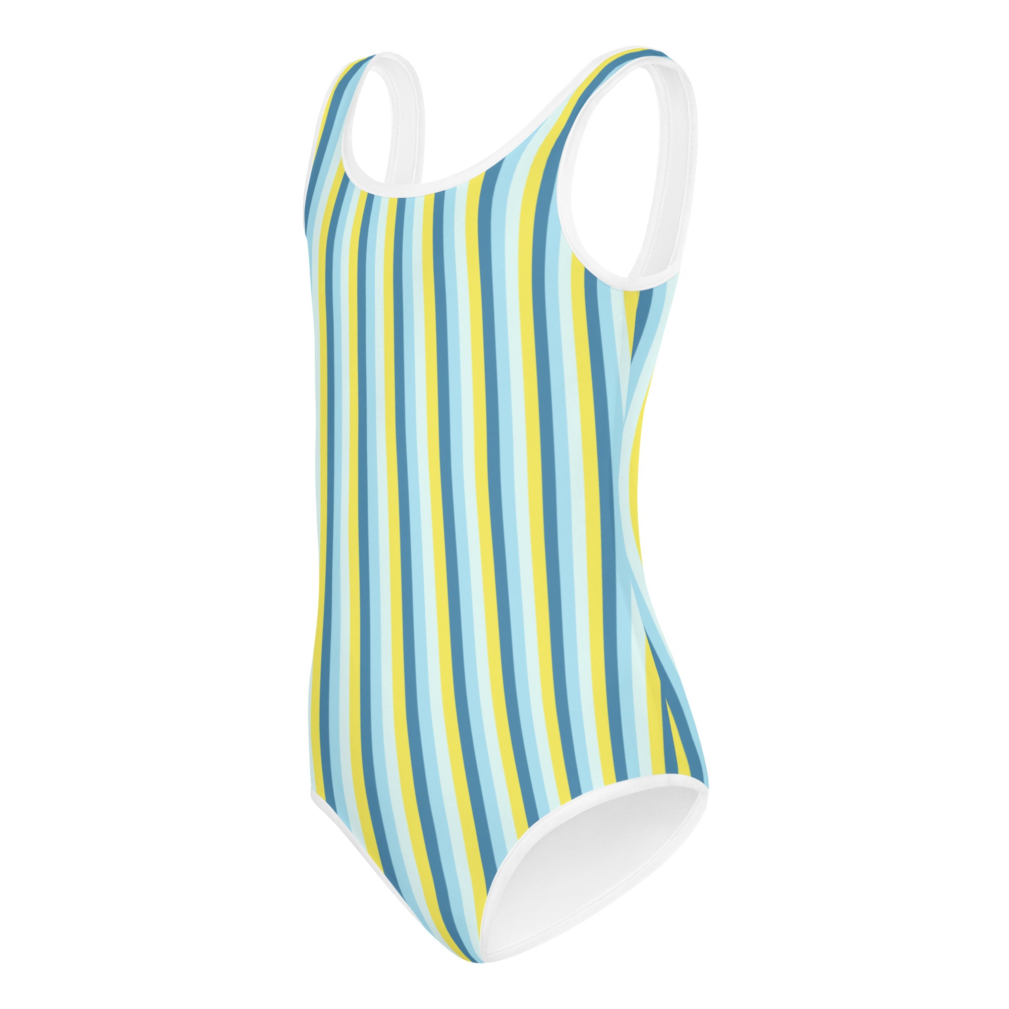 Colorful Striped Kids Swimsuit I