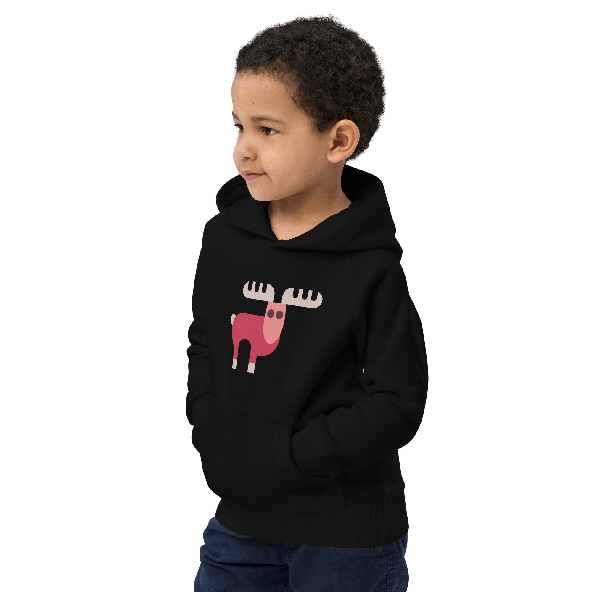 Kids eco hoodie-Elk