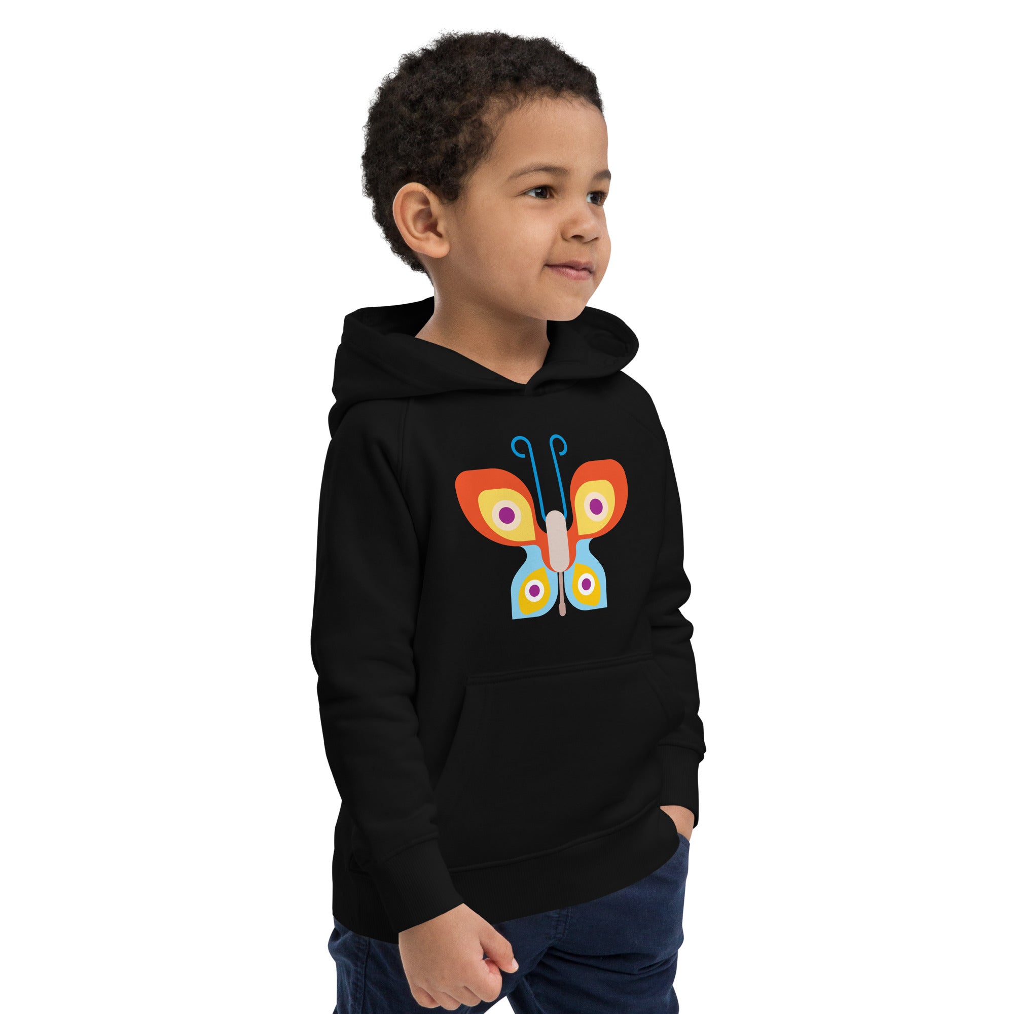 Kids eco hoodie-Butterfly