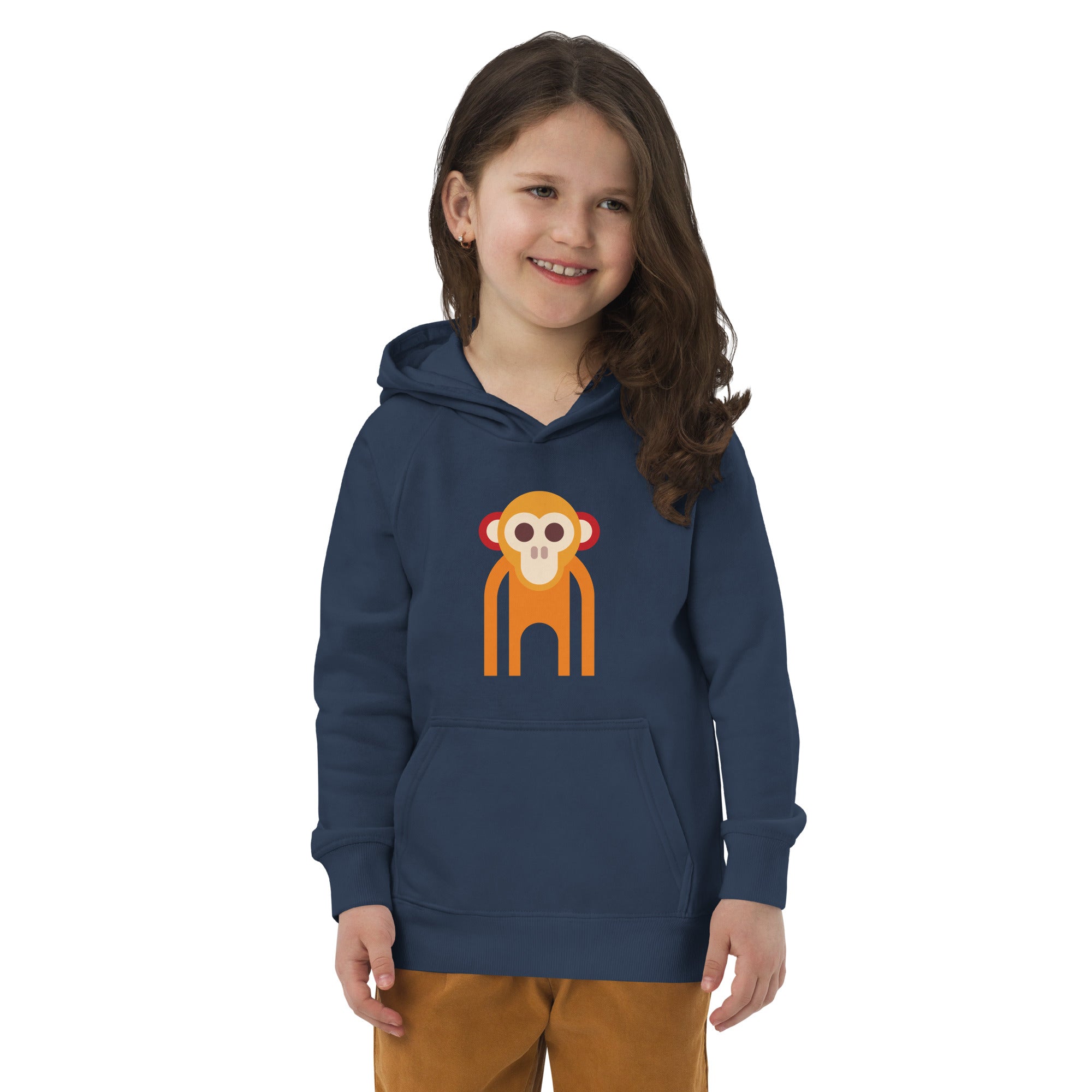 Kids eco hoodie-Monkey I