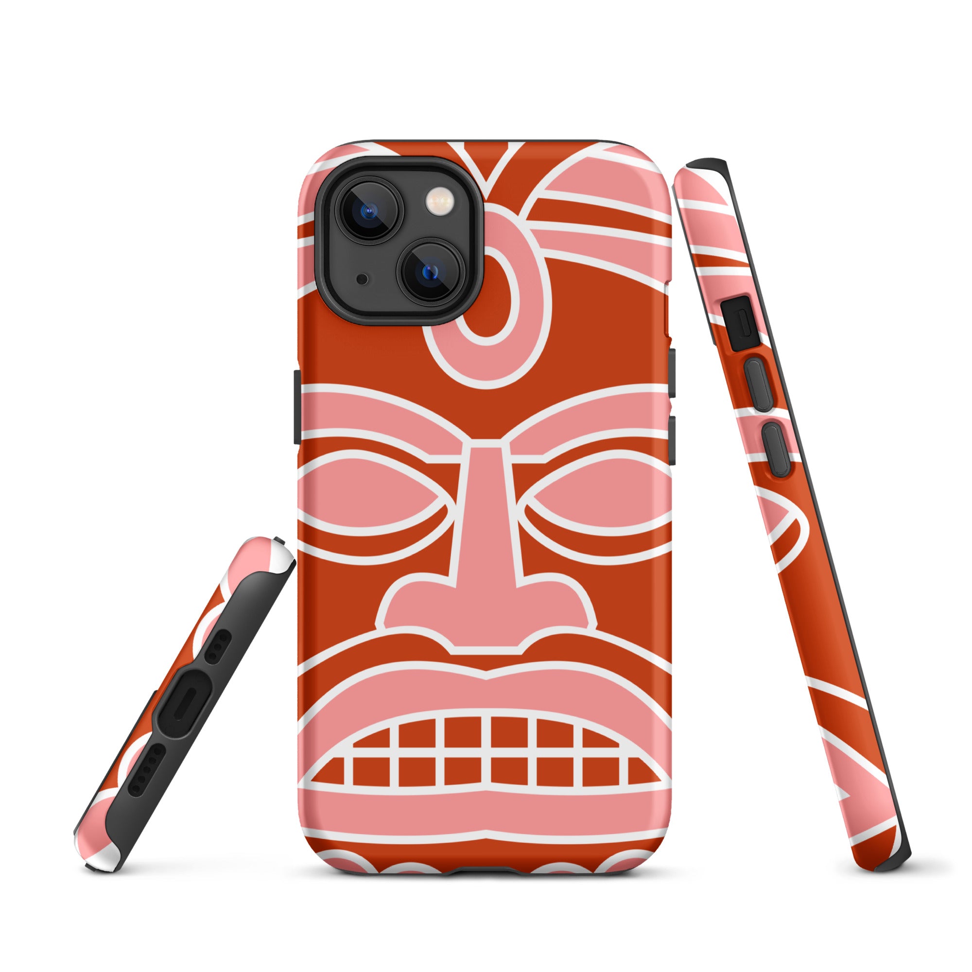Tough Case for iPhone®- Totem Mask Red