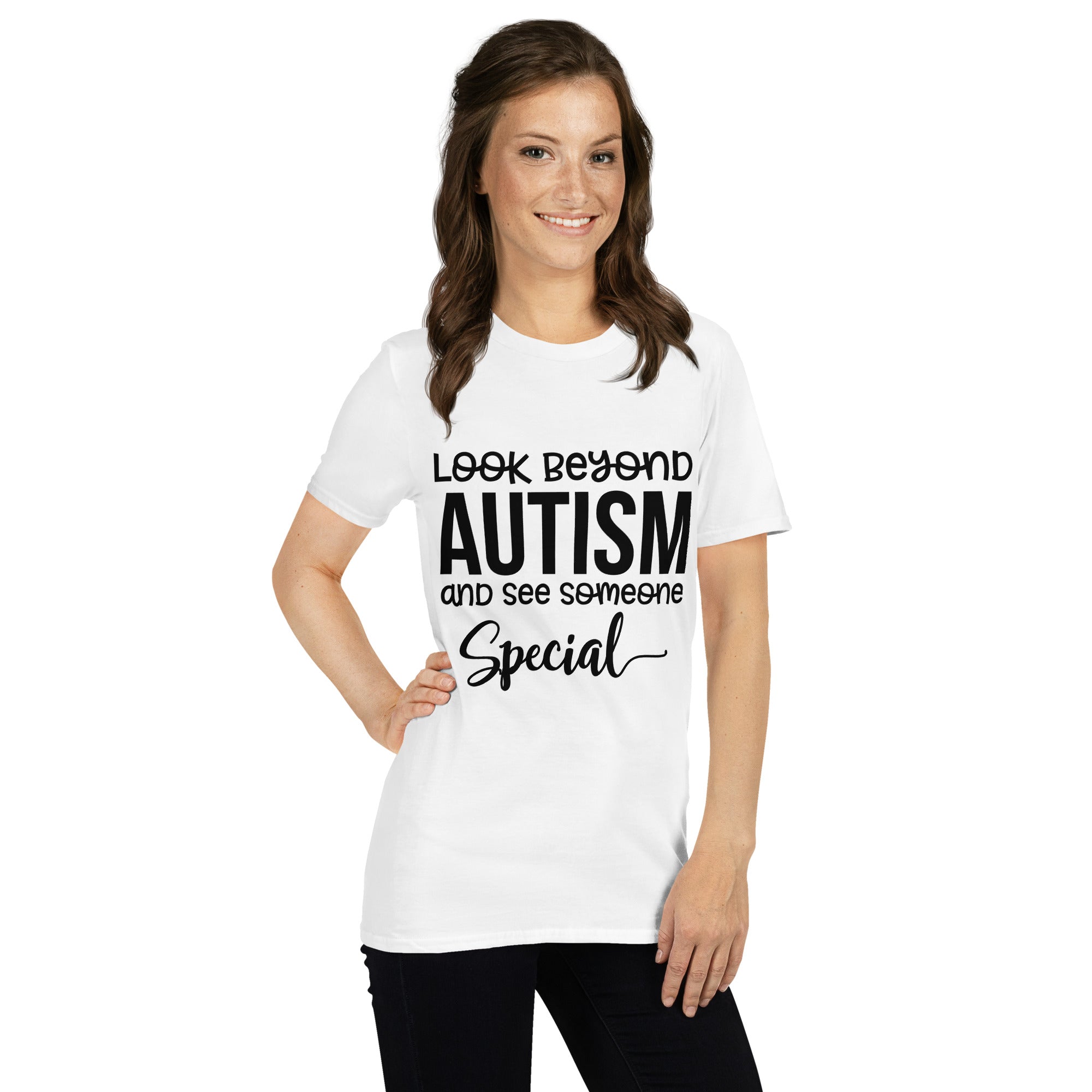 Short-Sleeve Unisex T-Shirt- Look Beyond Autism