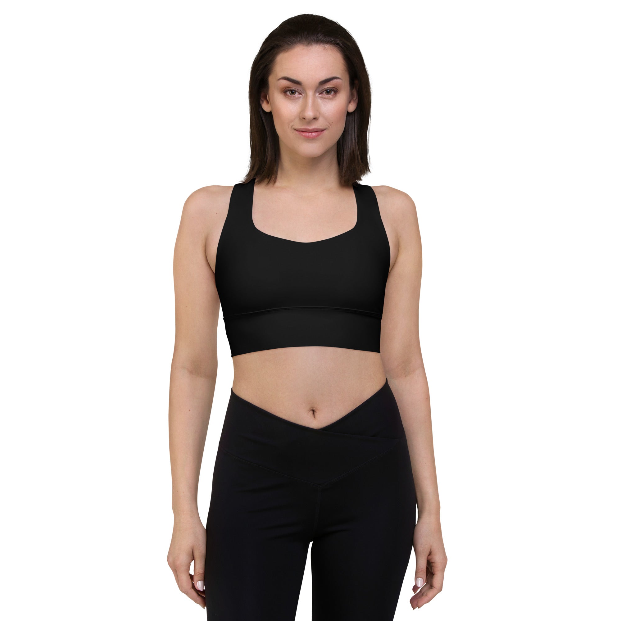 Longline sports bra- Black