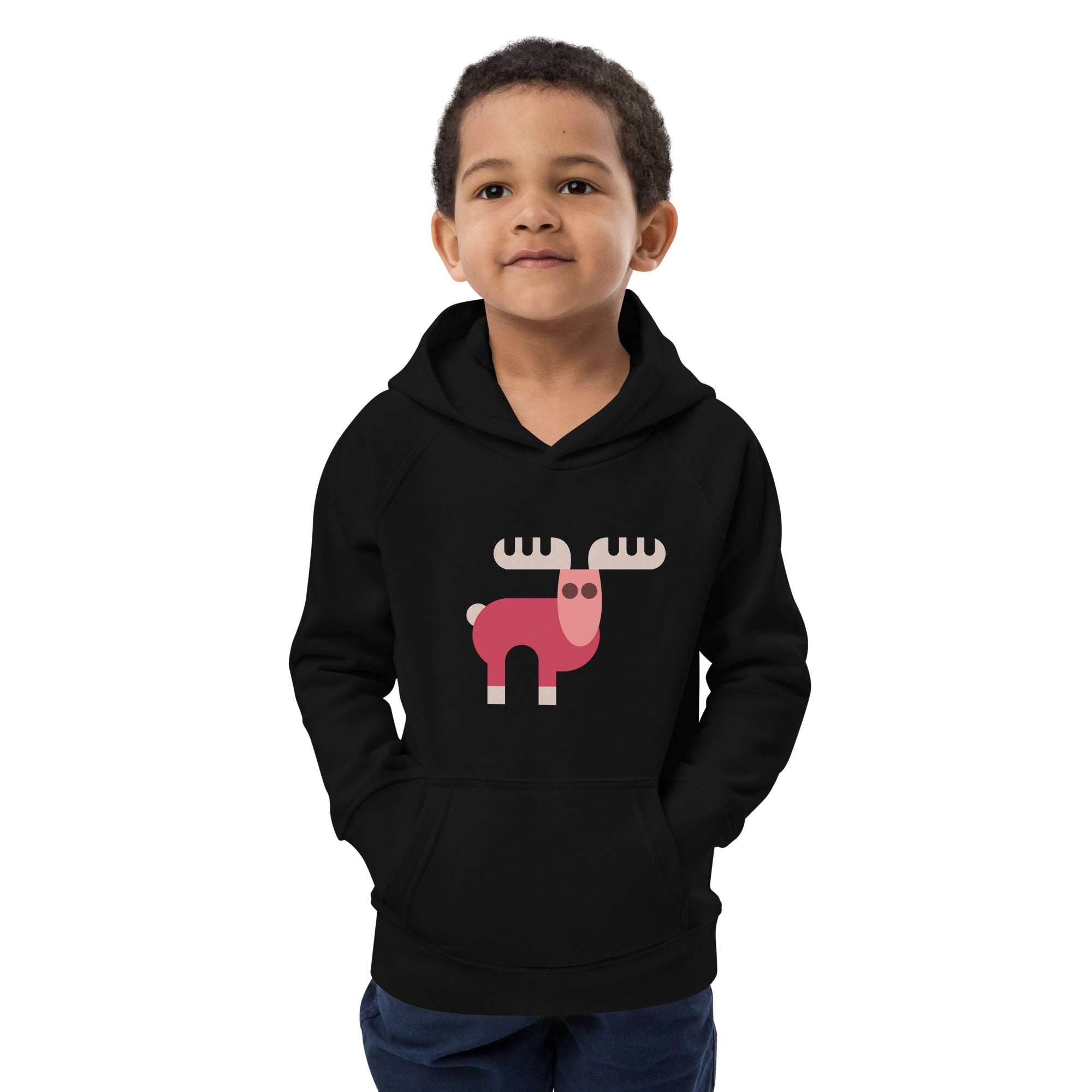 Kids eco hoodie-Elk