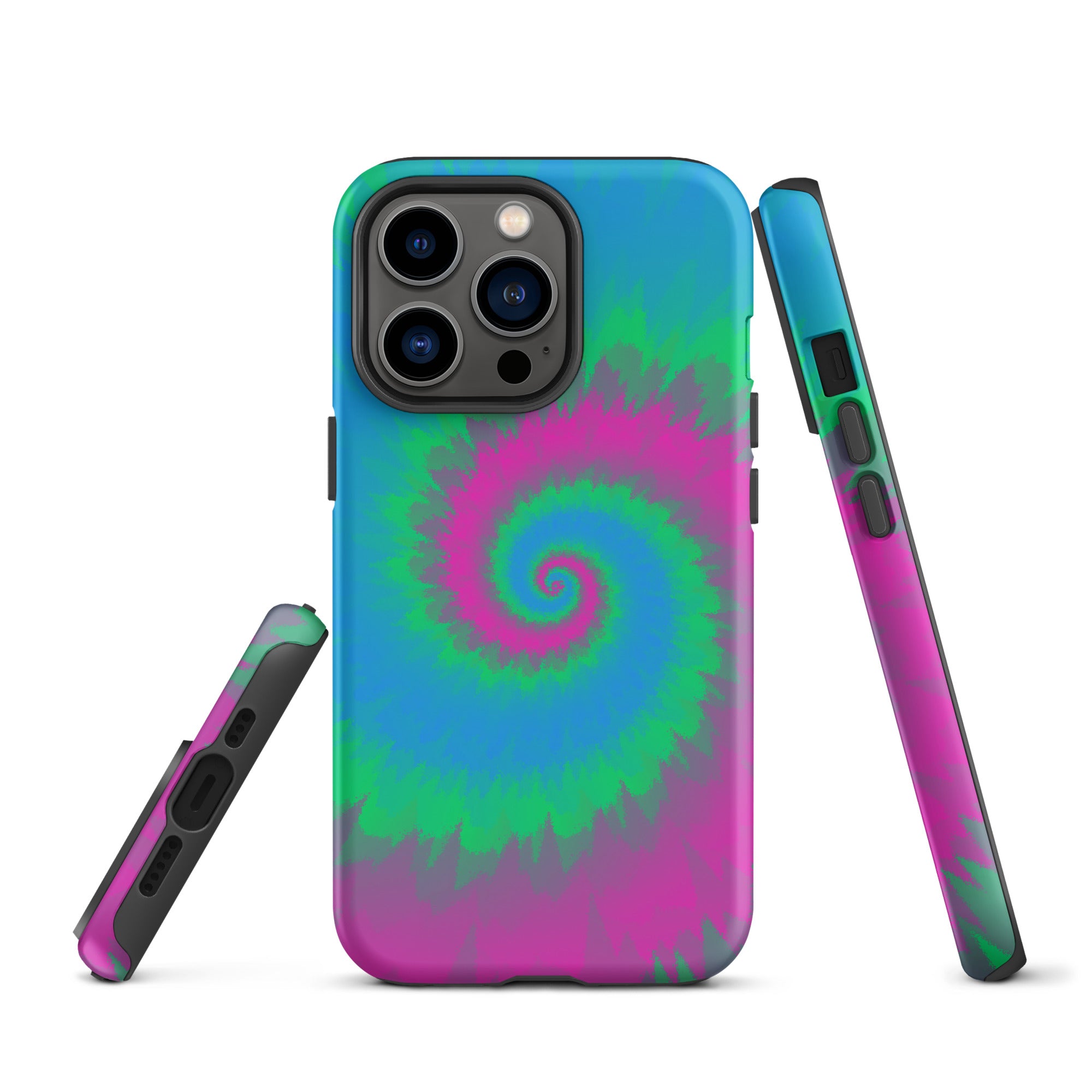 Tough Case for iPhone®-Tie Dye Spiral - Polysexual
