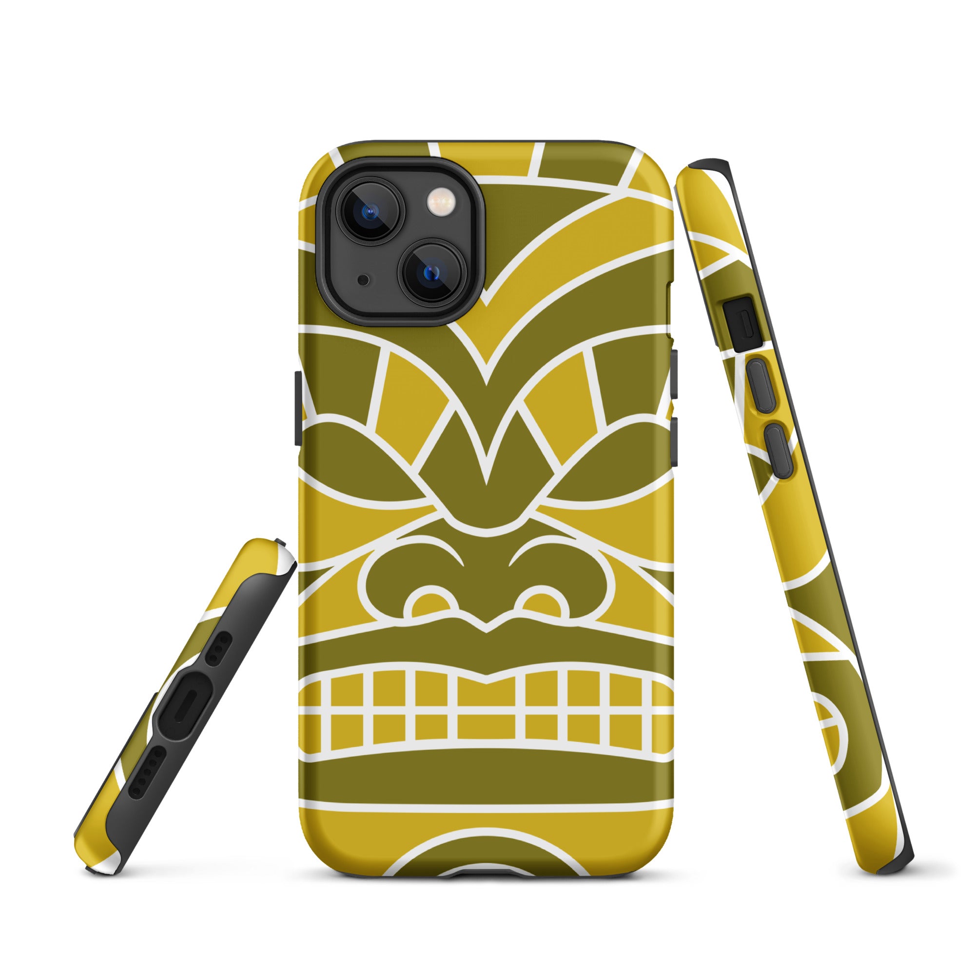 Tough Case for iPhone®- Totem Mask Yellow