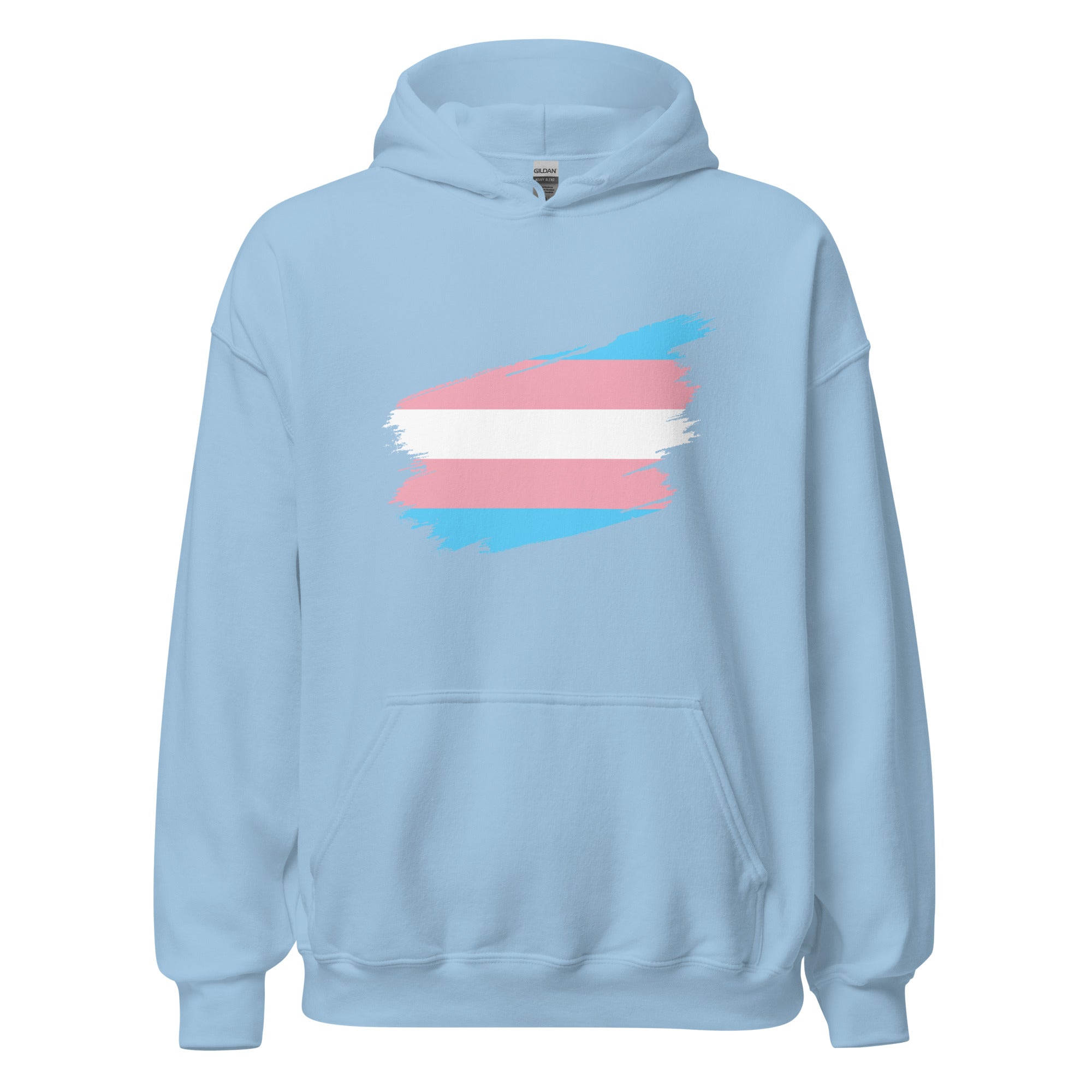 Unisex Hoodie-Transgender Grunge Flag