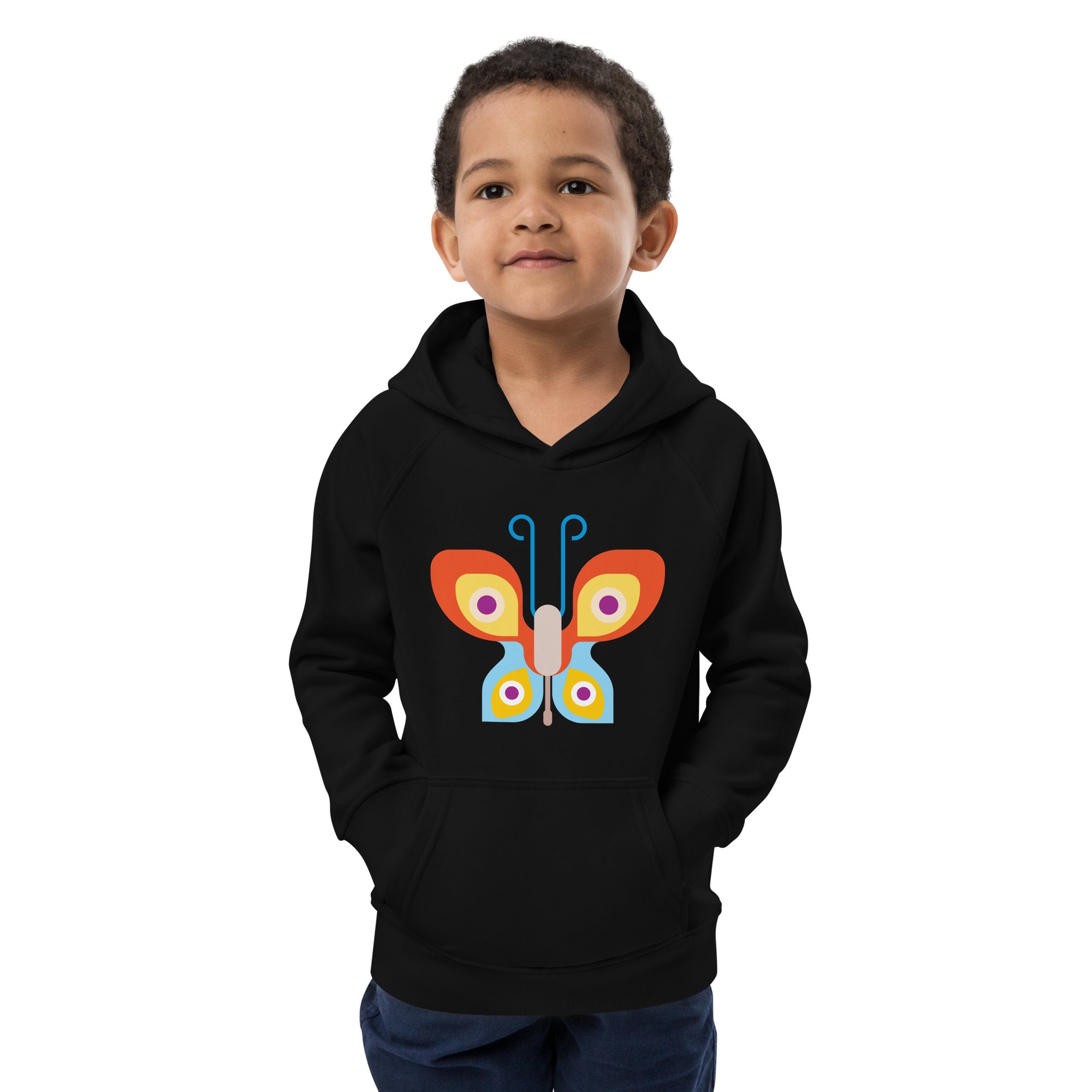 Kids eco hoodie-Butterfly