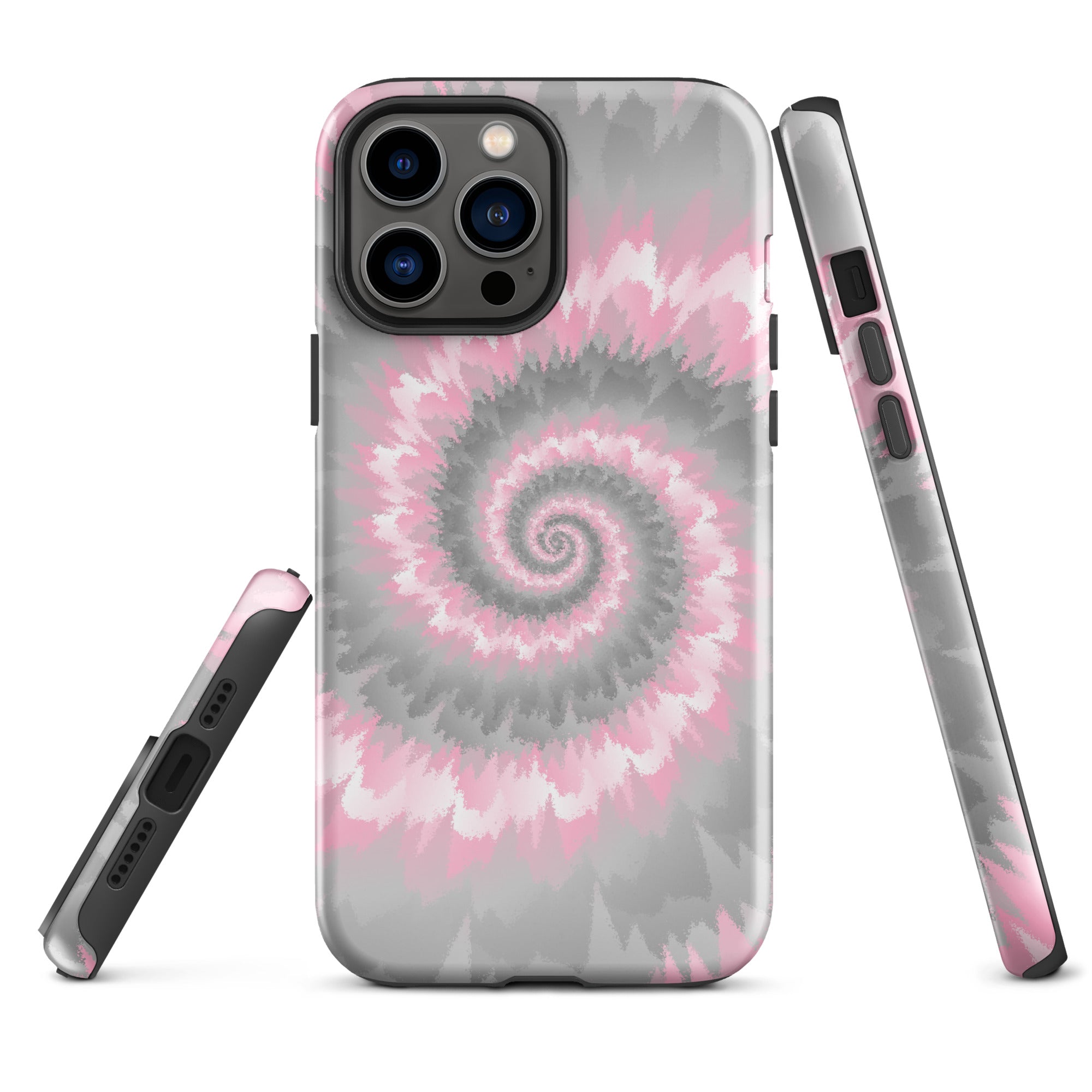 Tough Case for iPhone®-Tie Dye Spiral - Demigirl
