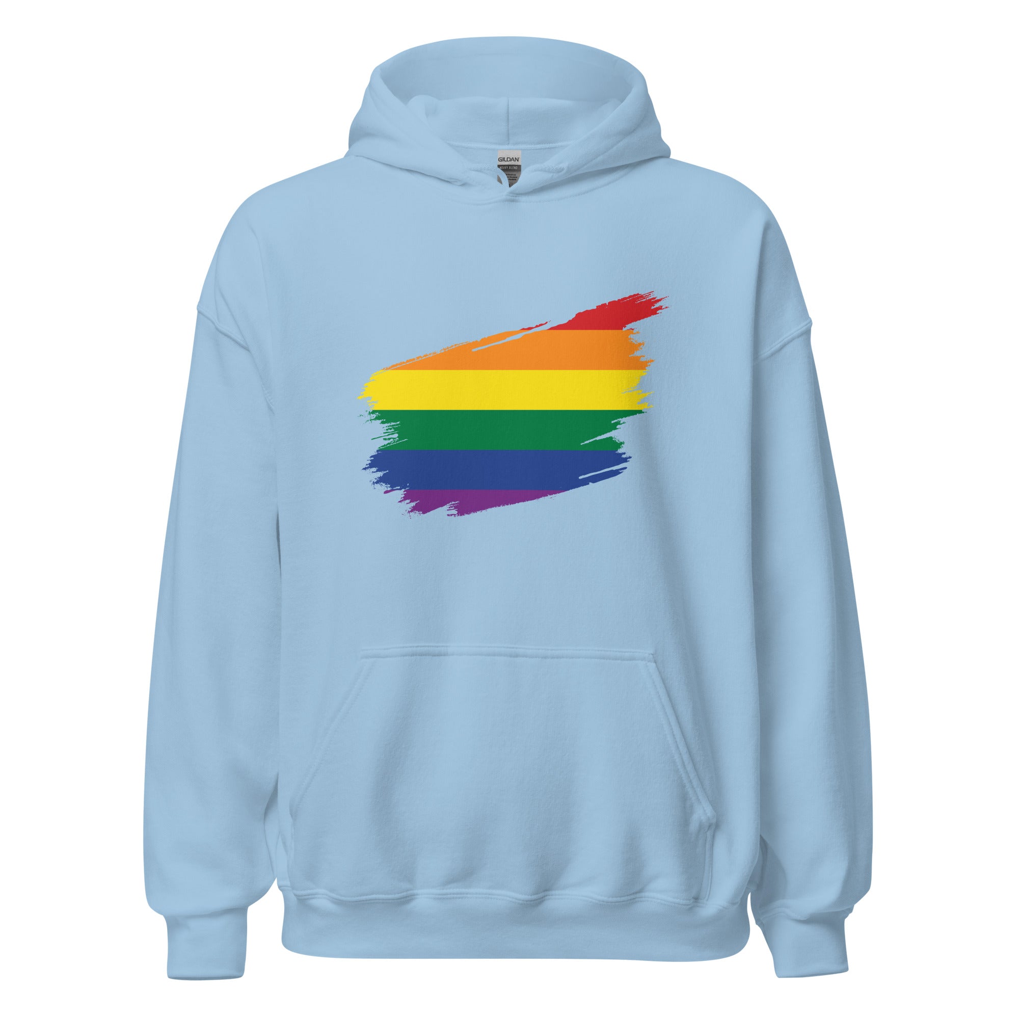 Unisex Hoodie-Pride Rainbow Grunge Flag