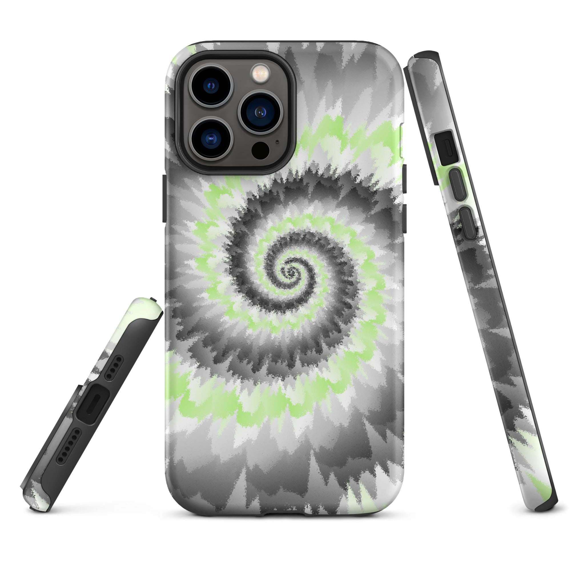 Tough Case for iPhone®-Tie Dye Spiral - Agender