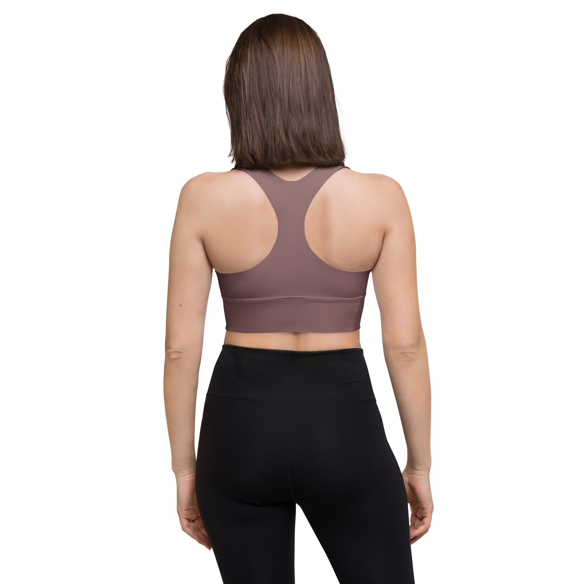 Longline sports bra- Light Wood