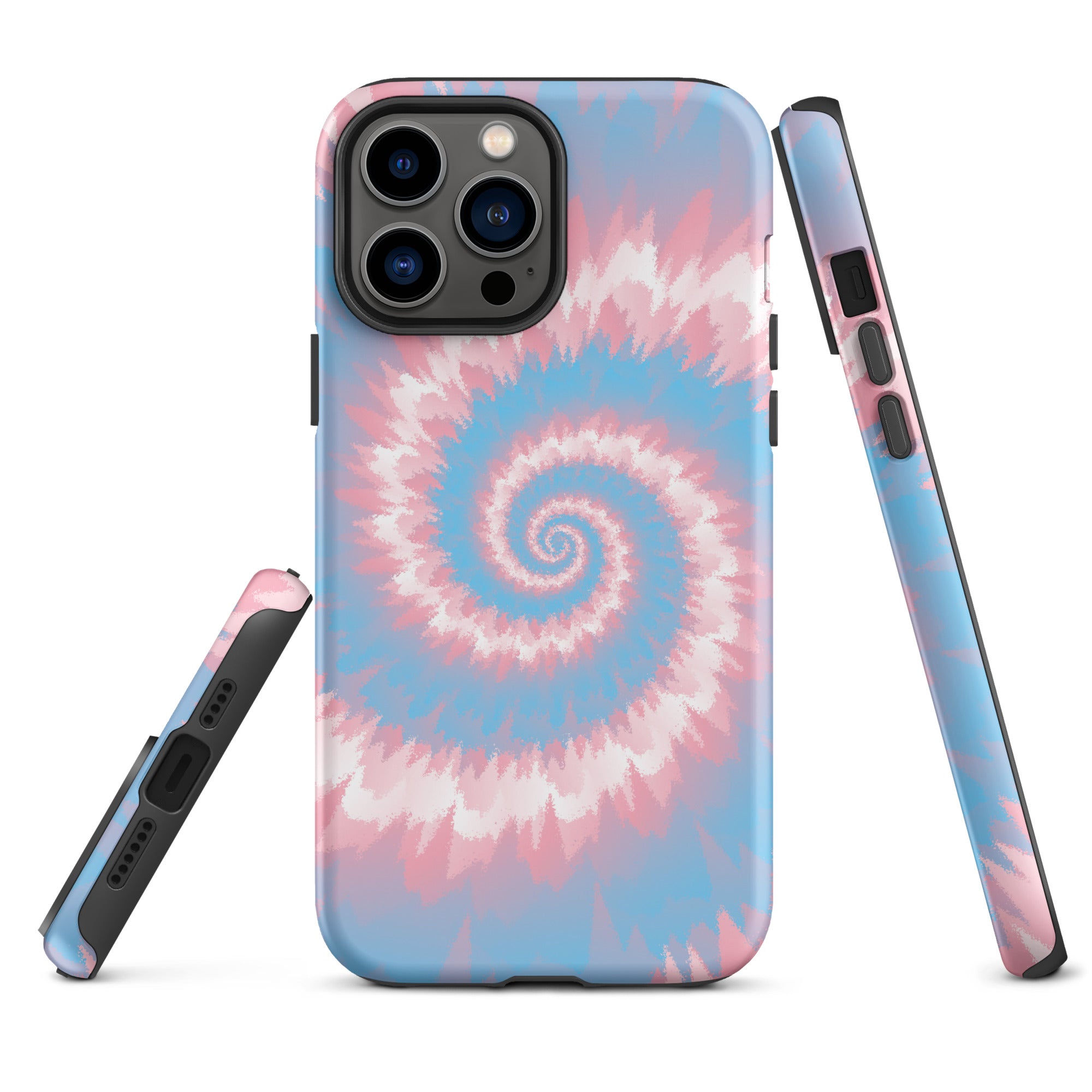 Tough Case for iPhone®-Tie Dye Spiral - Transgender