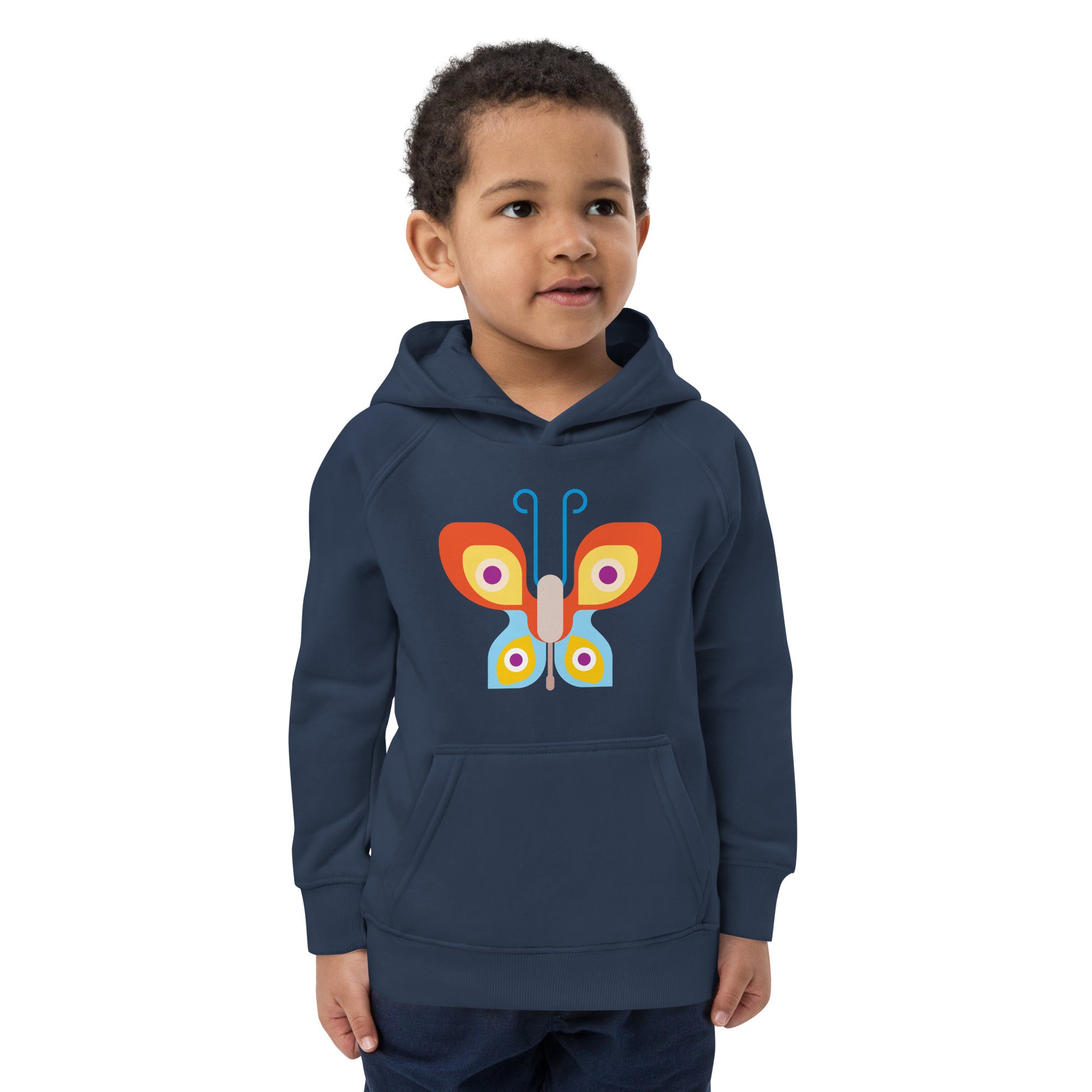 Kids eco hoodie-Butterfly