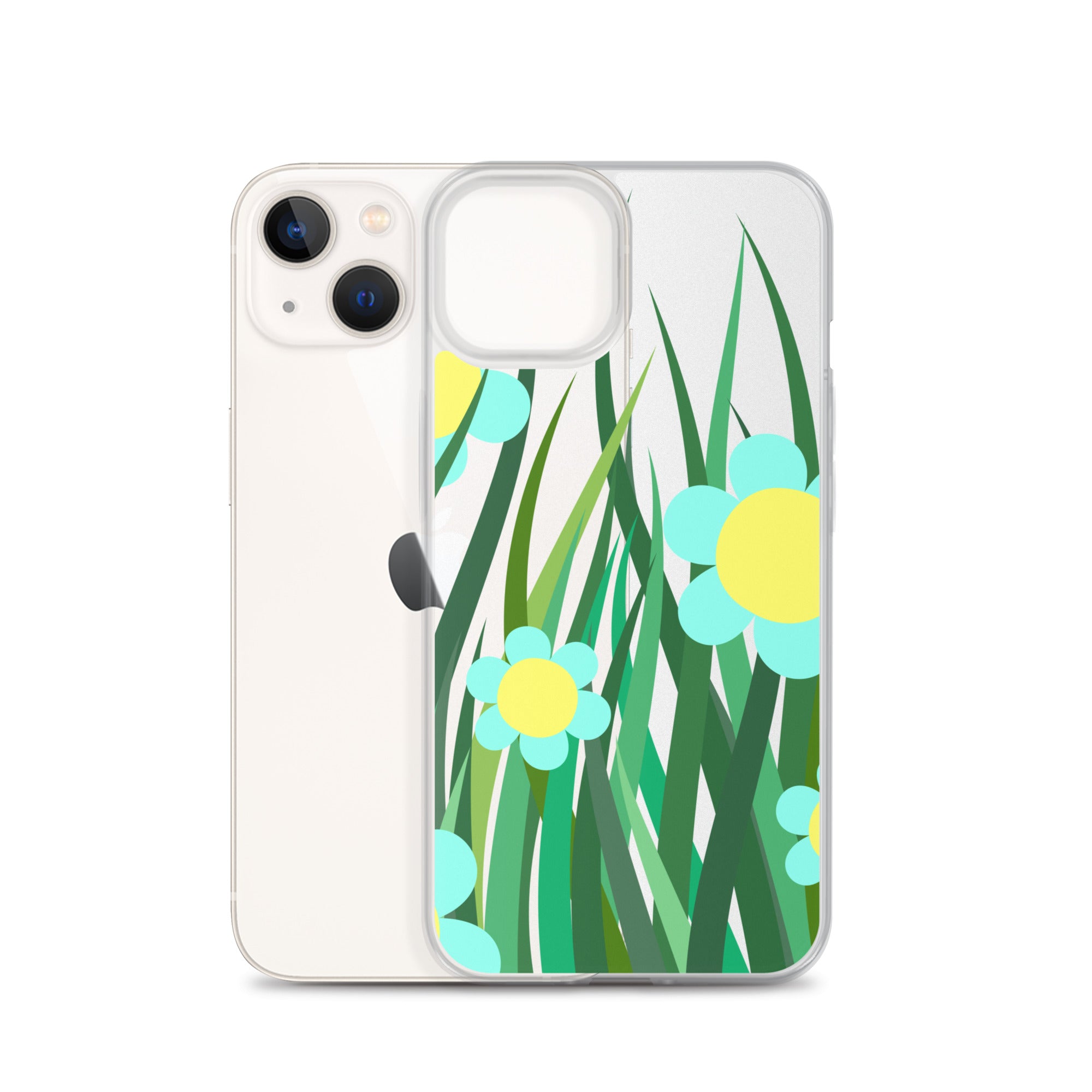 Clear Case for iPhone®- Floral Hedge Design II