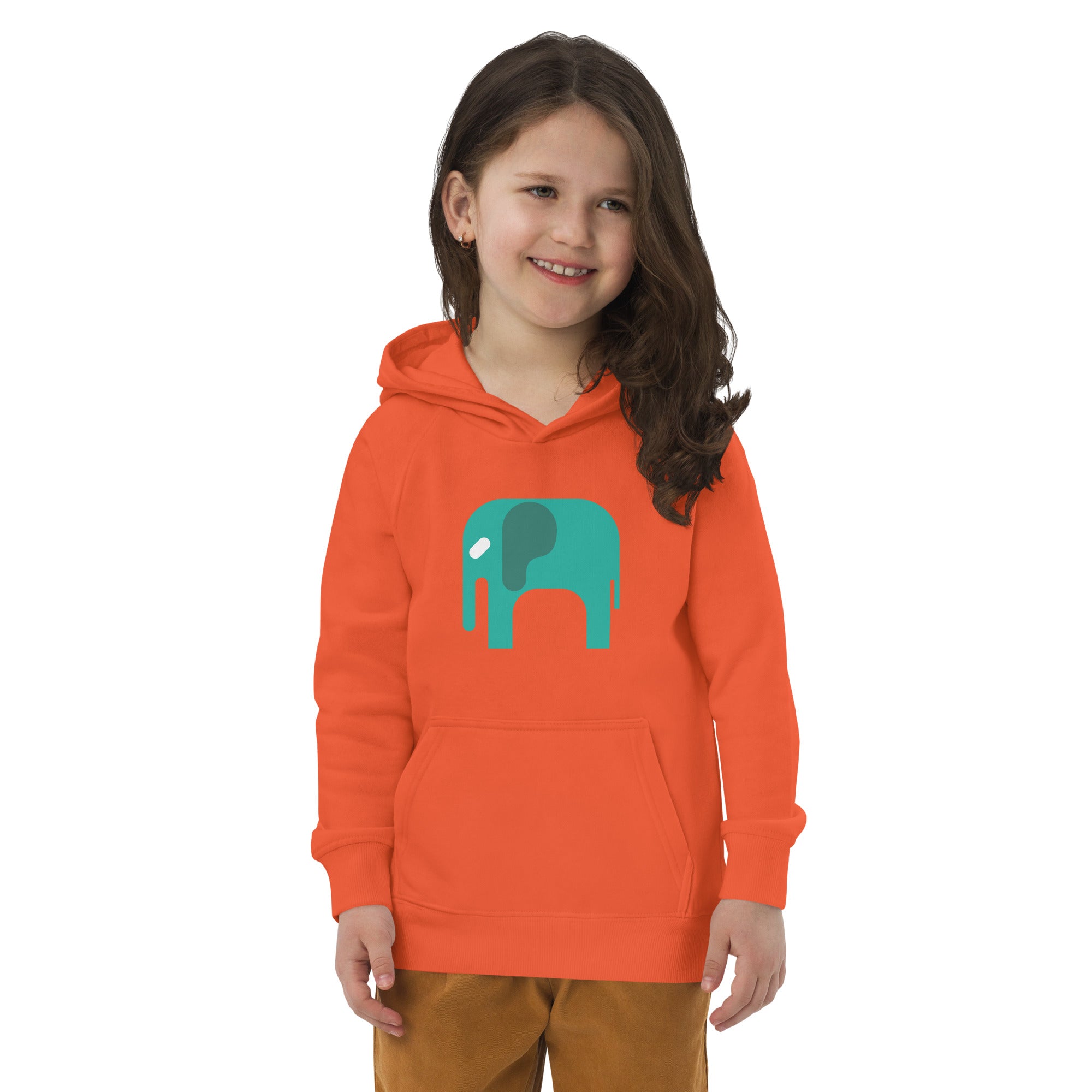 Kids eco hoodie-Elephant
