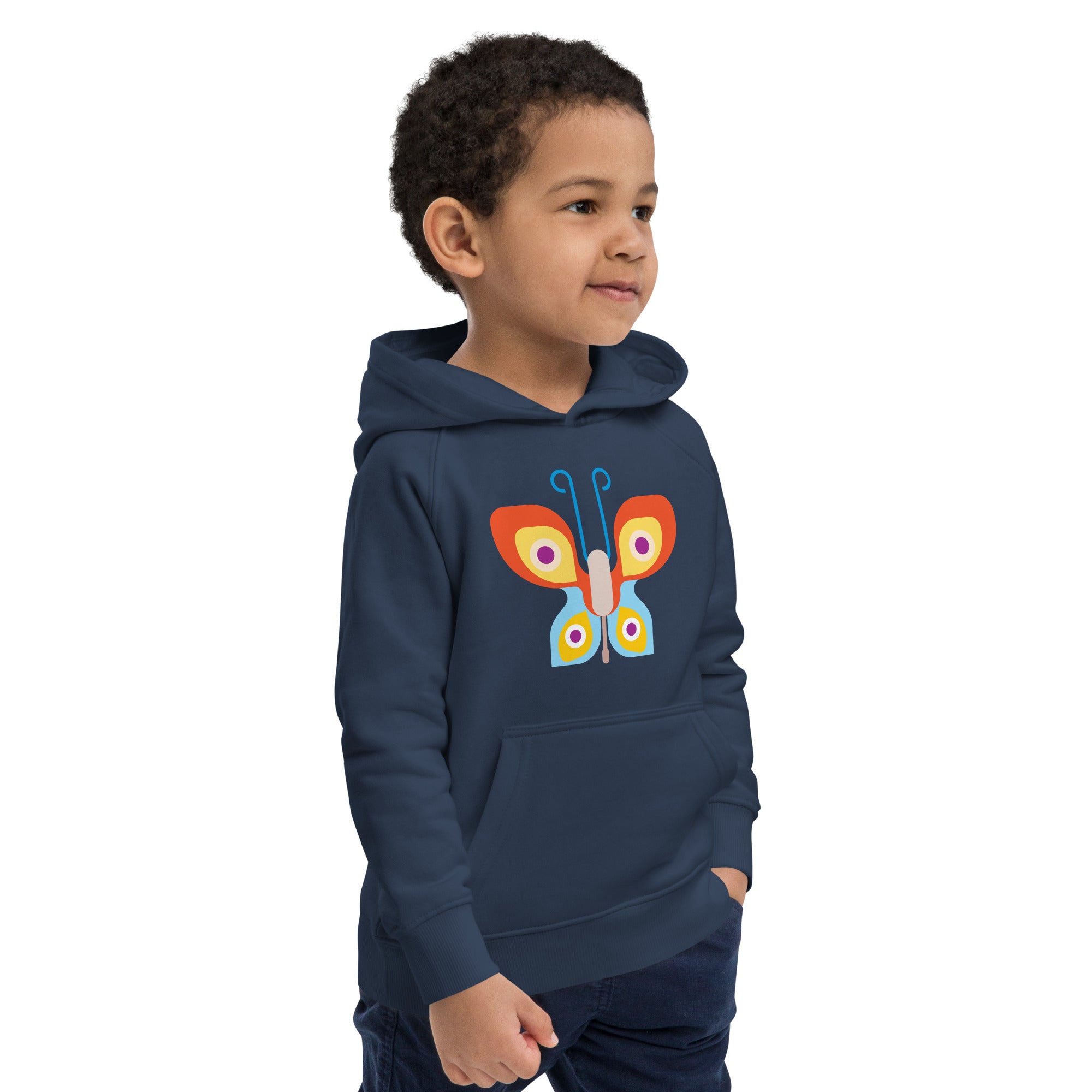 Kids eco hoodie-Butterfly