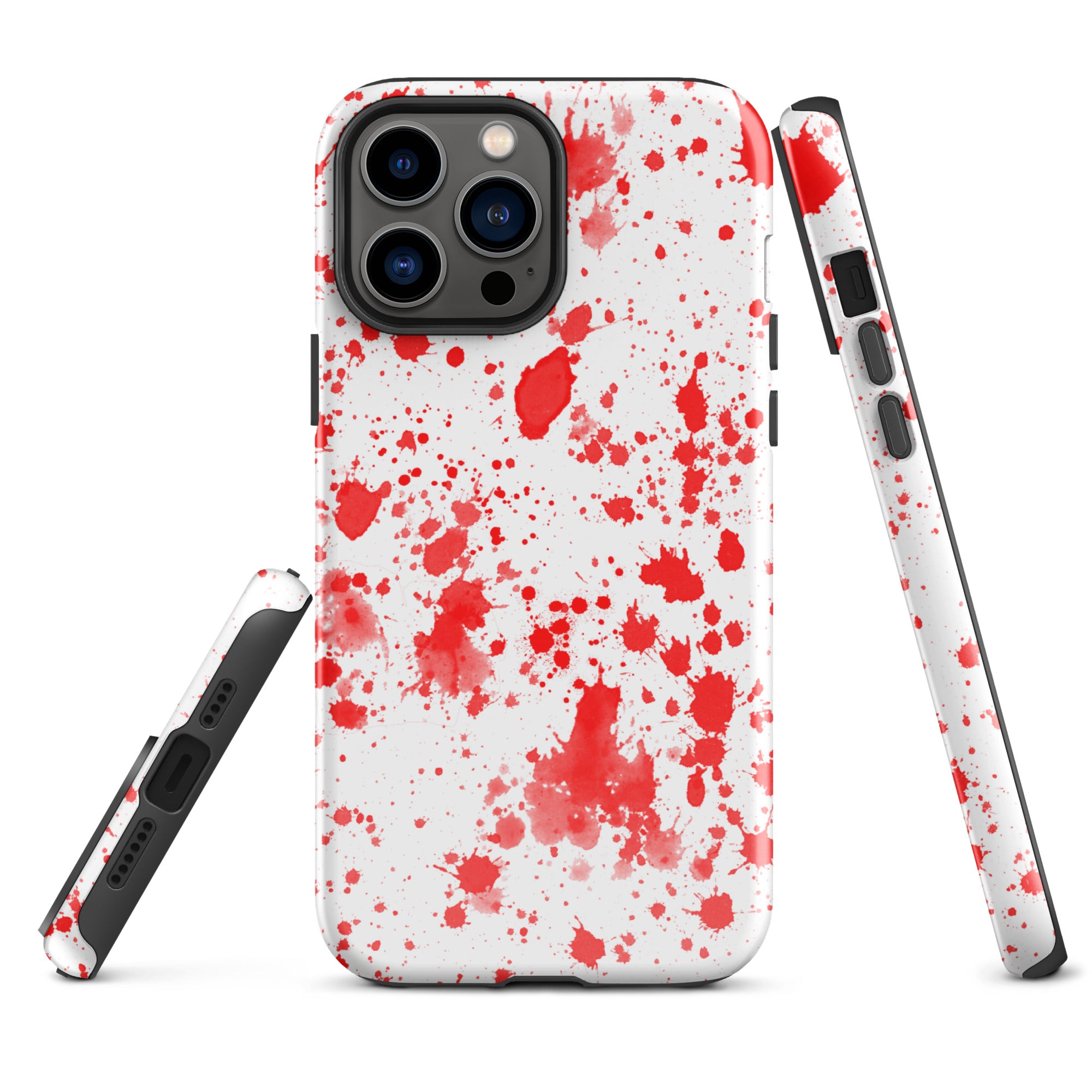 Tough Case for iPhone®- Paint Splatter Red