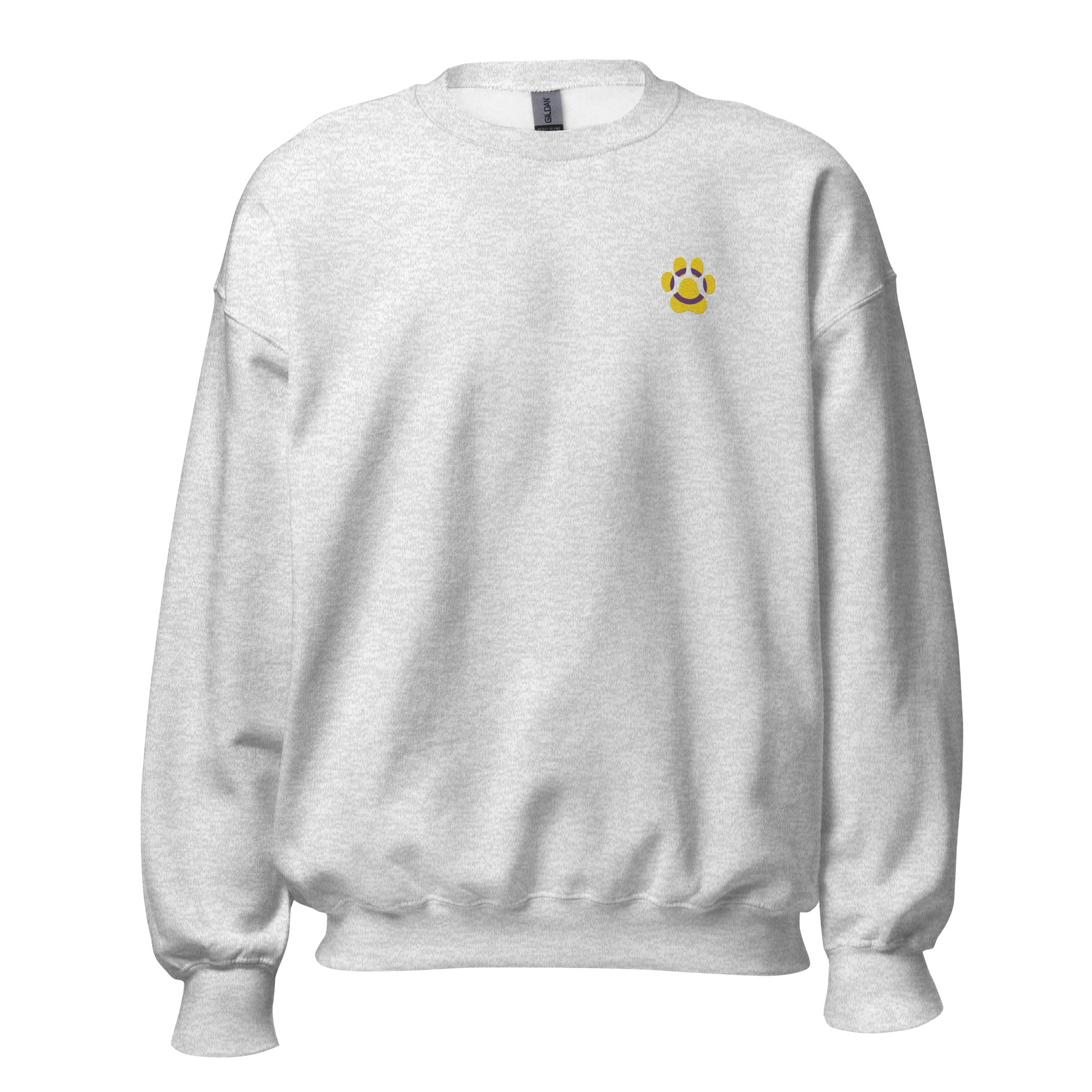 Dog Paw Embroidered Unisex Sweatshirt-Intersex
