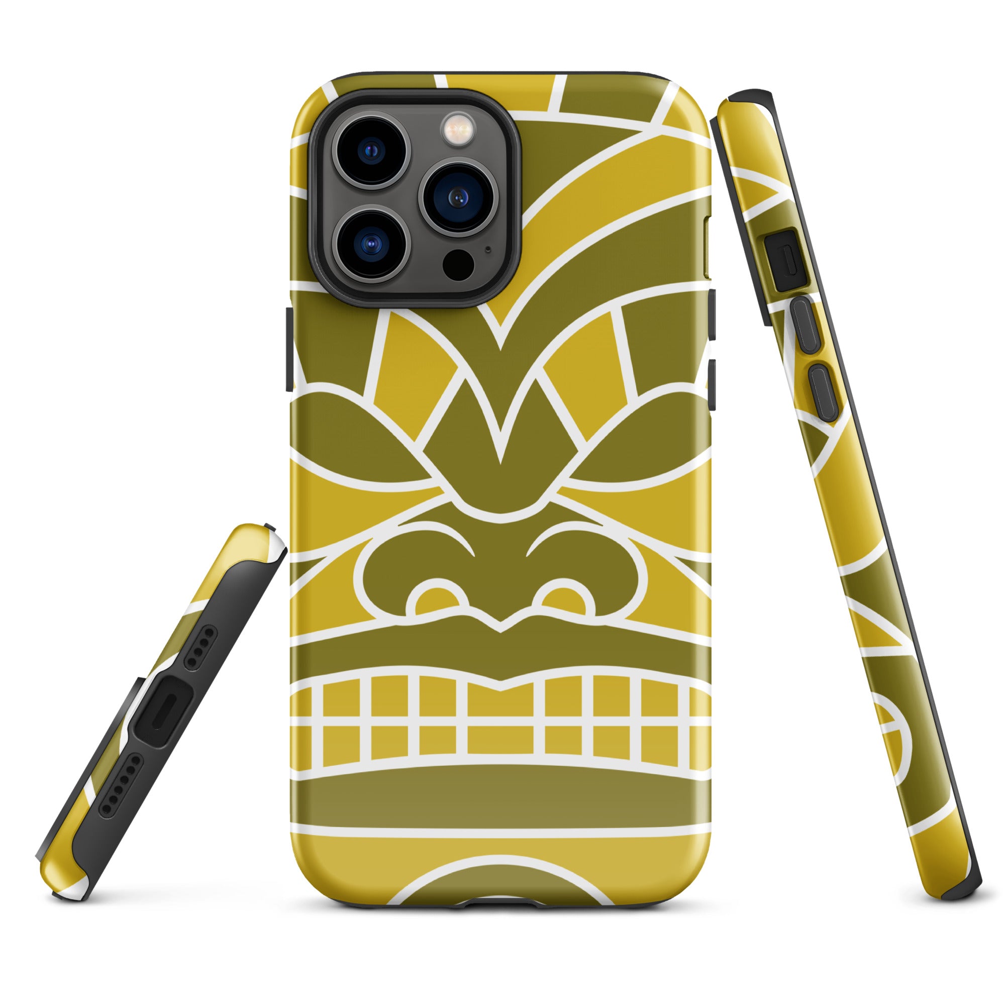 Tough Case for iPhone®- Totem Mask Yellow