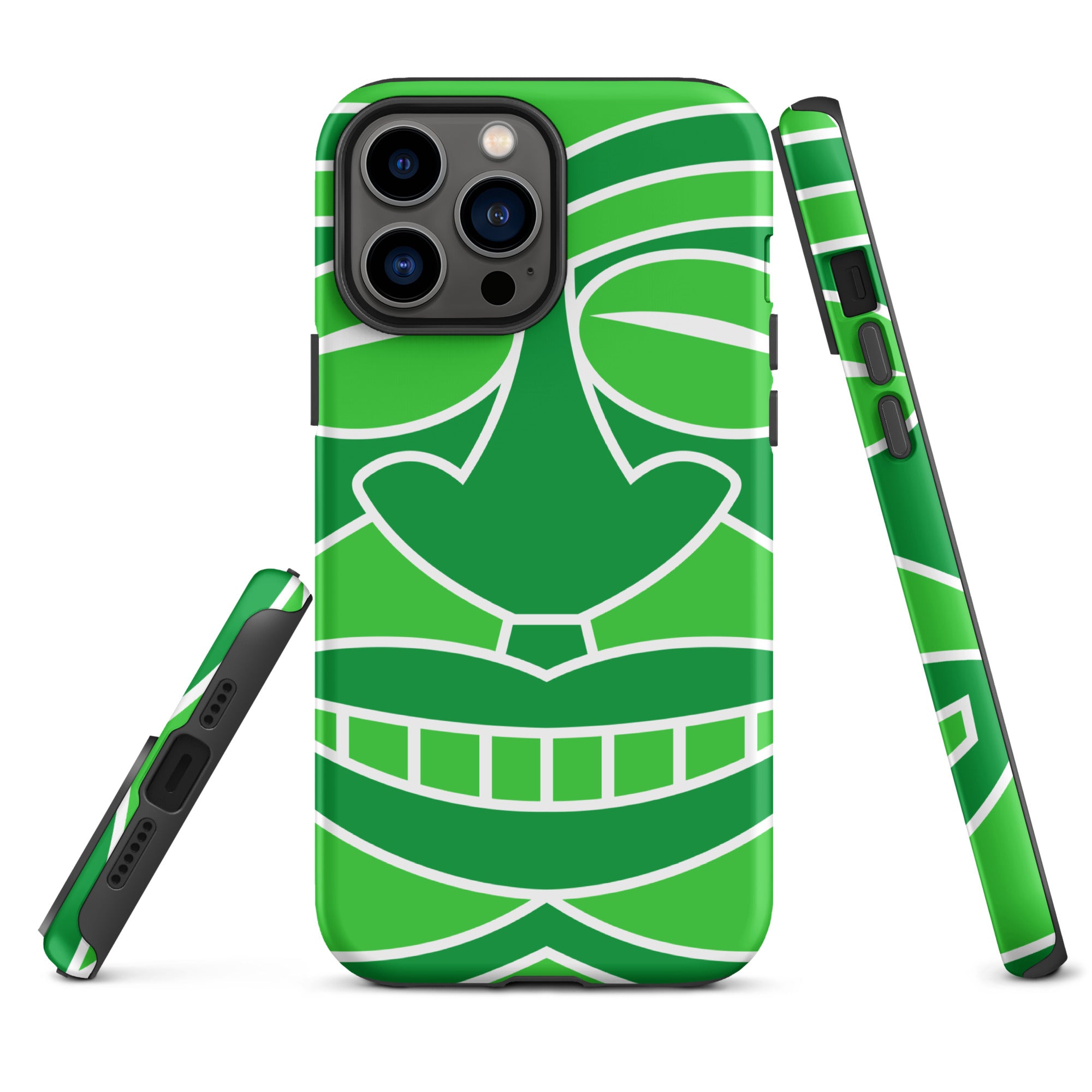 Tough Case for iPhone®- Totem Mask Green