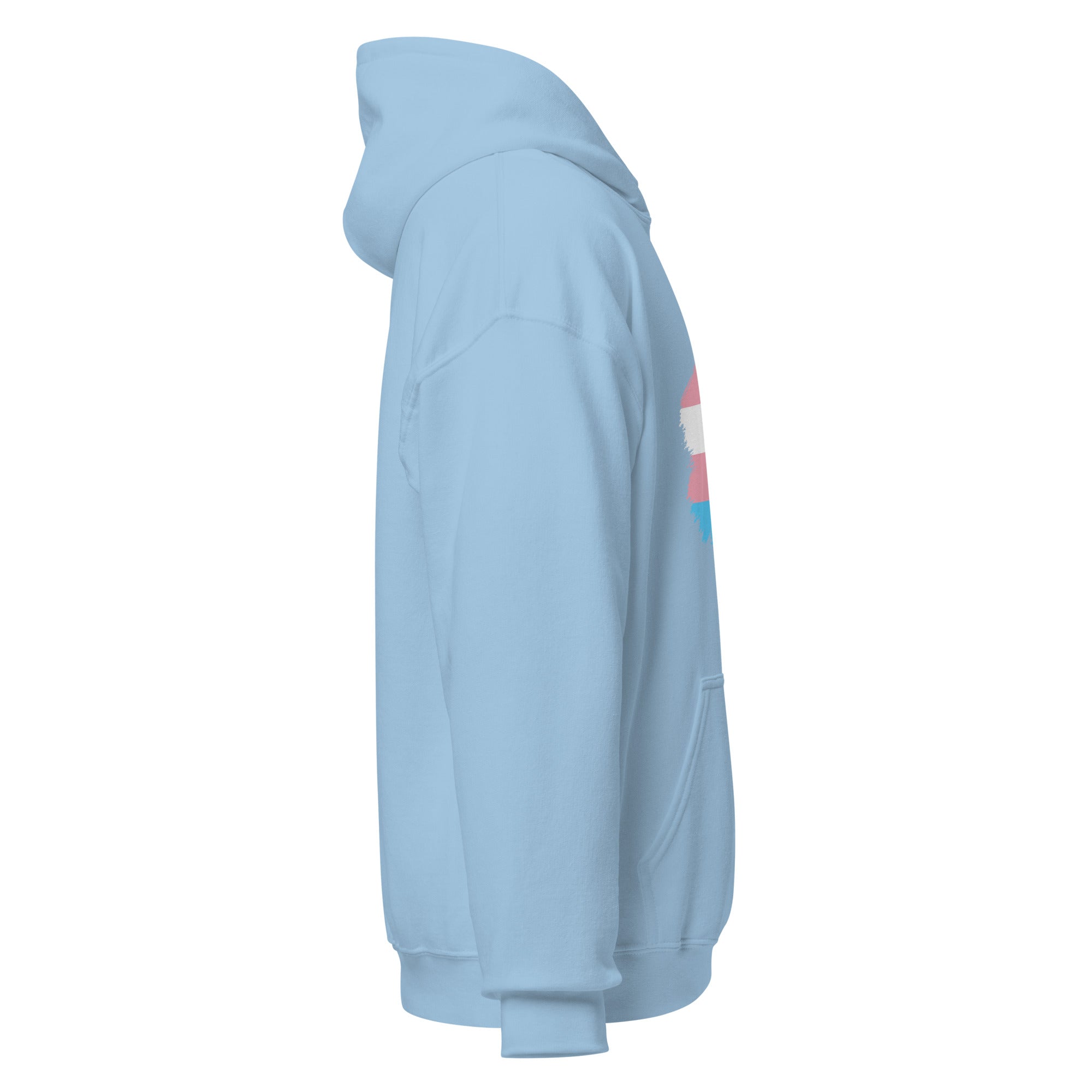 Unisex Hoodie-Transgender Grunge Flag