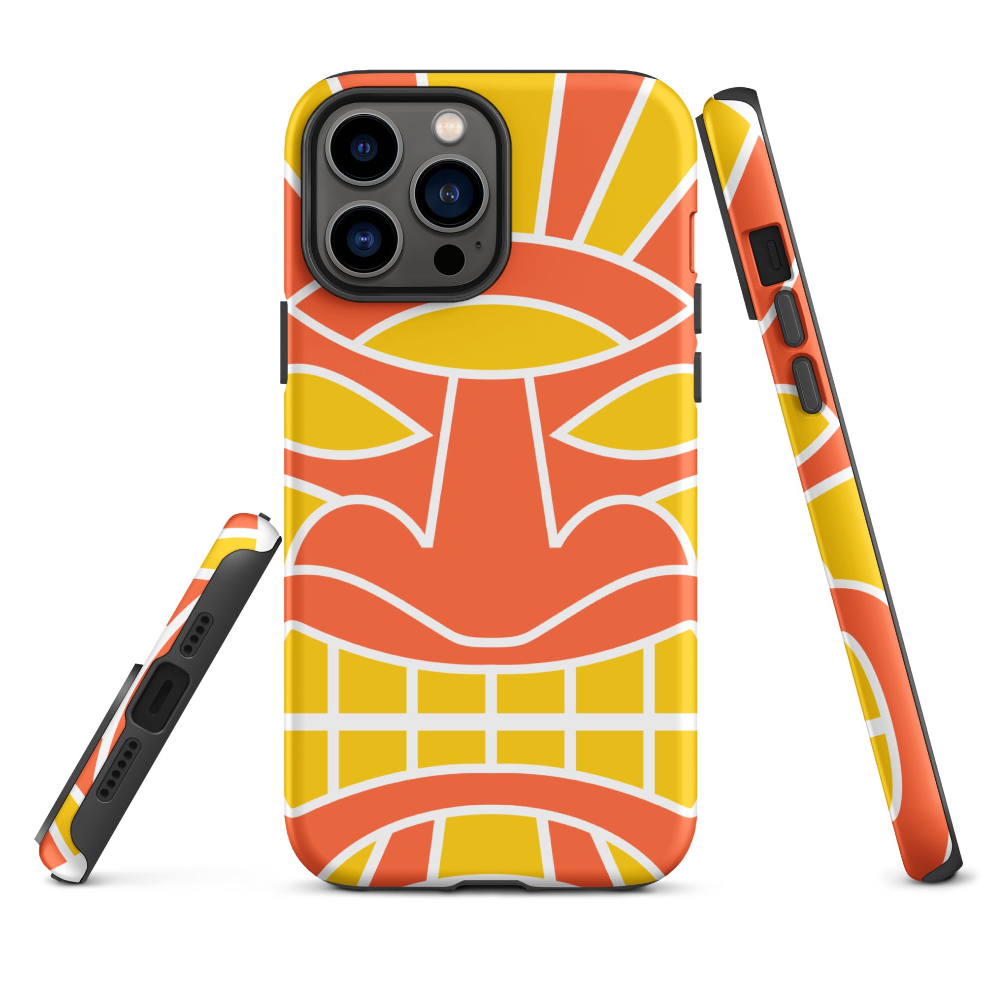 Tough Case for iPhone®- Totem Mask Orange